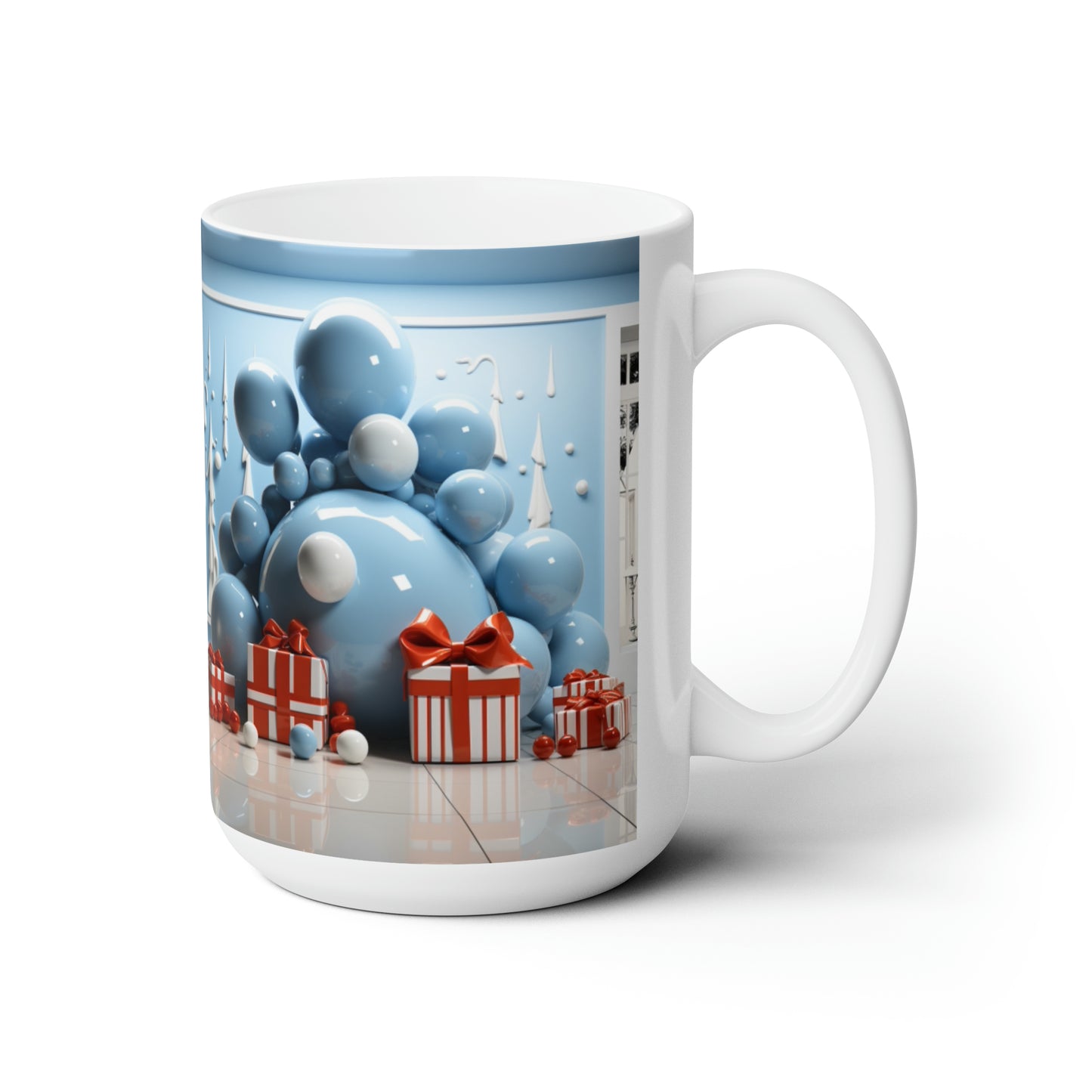 Cozy Holiday Mugs: Embrace the Season with Our Festive Living Scenes 15oz