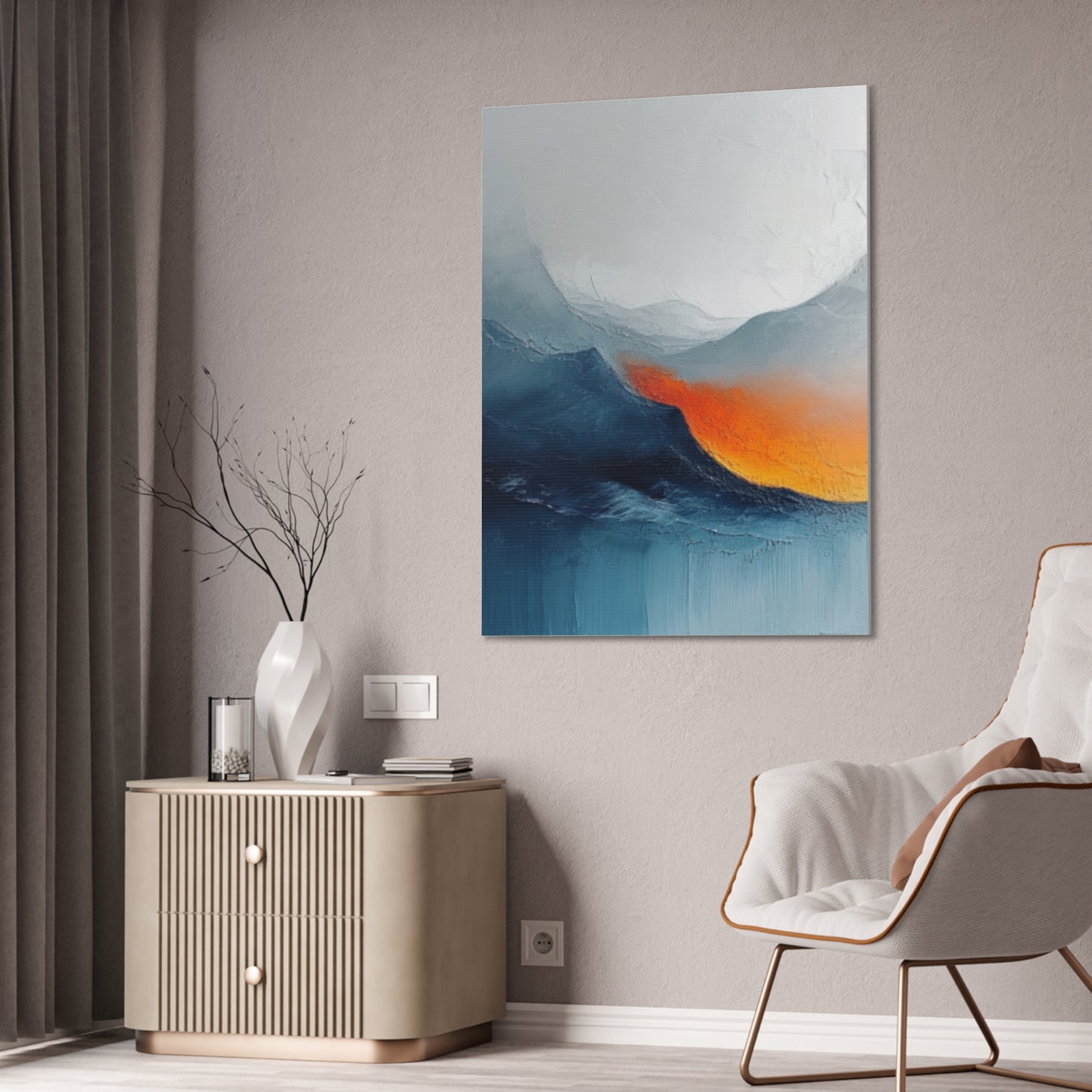 Primary Elegance: A Symphony of Sophistication Canvas Print