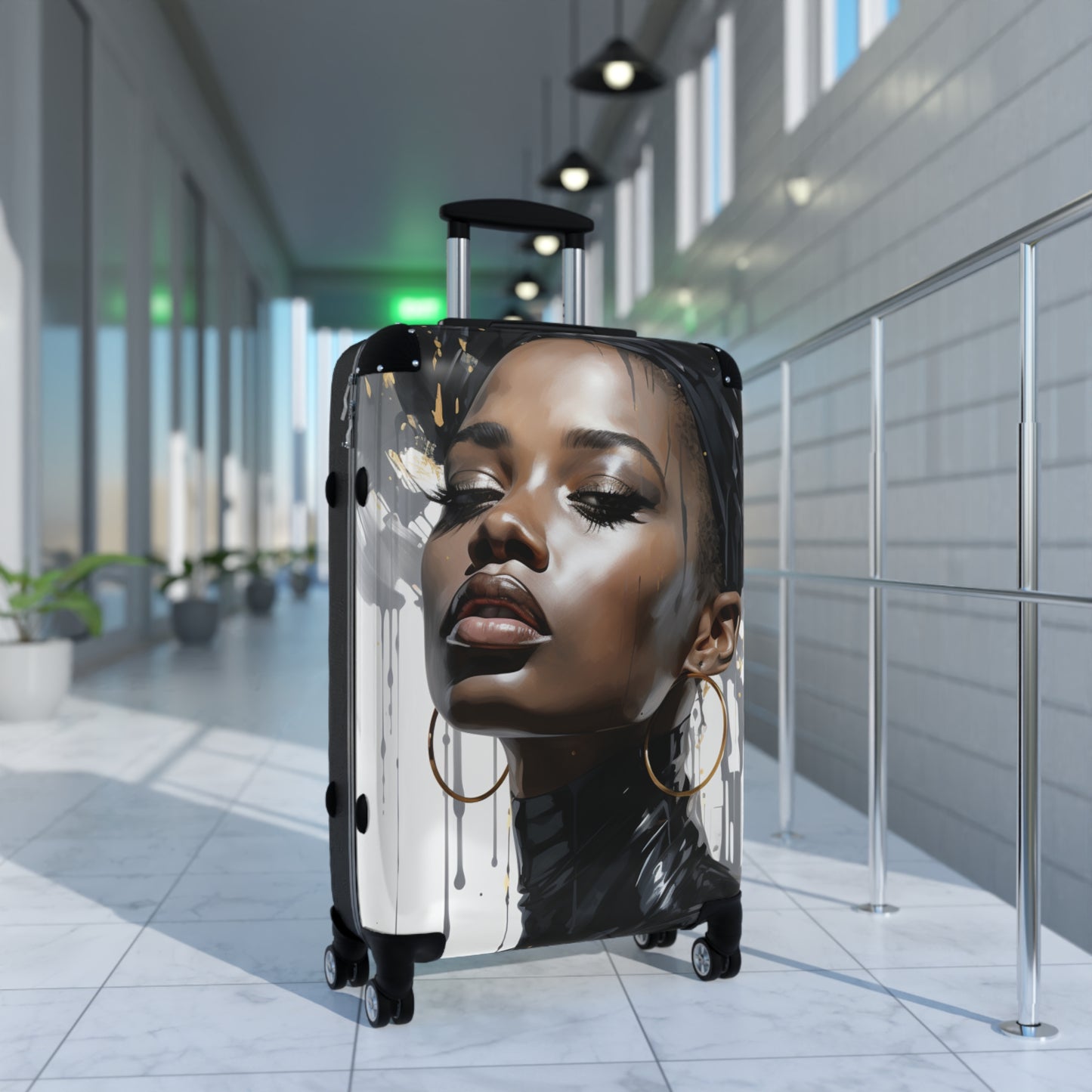 Melanated Jetsetter: Stylish Travel Luggage Pieces