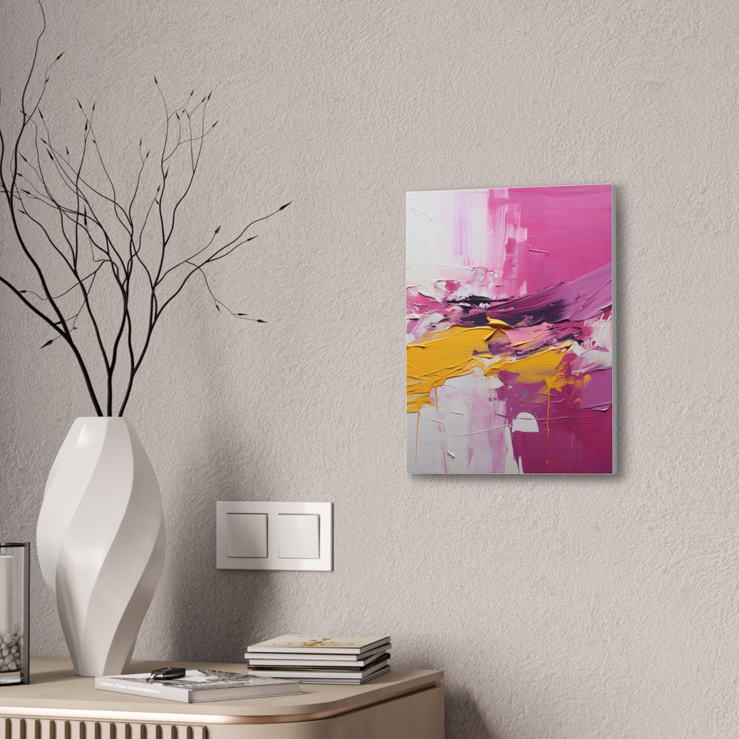 Primary Elegance: A Symphony of Sophistication Canvas Print