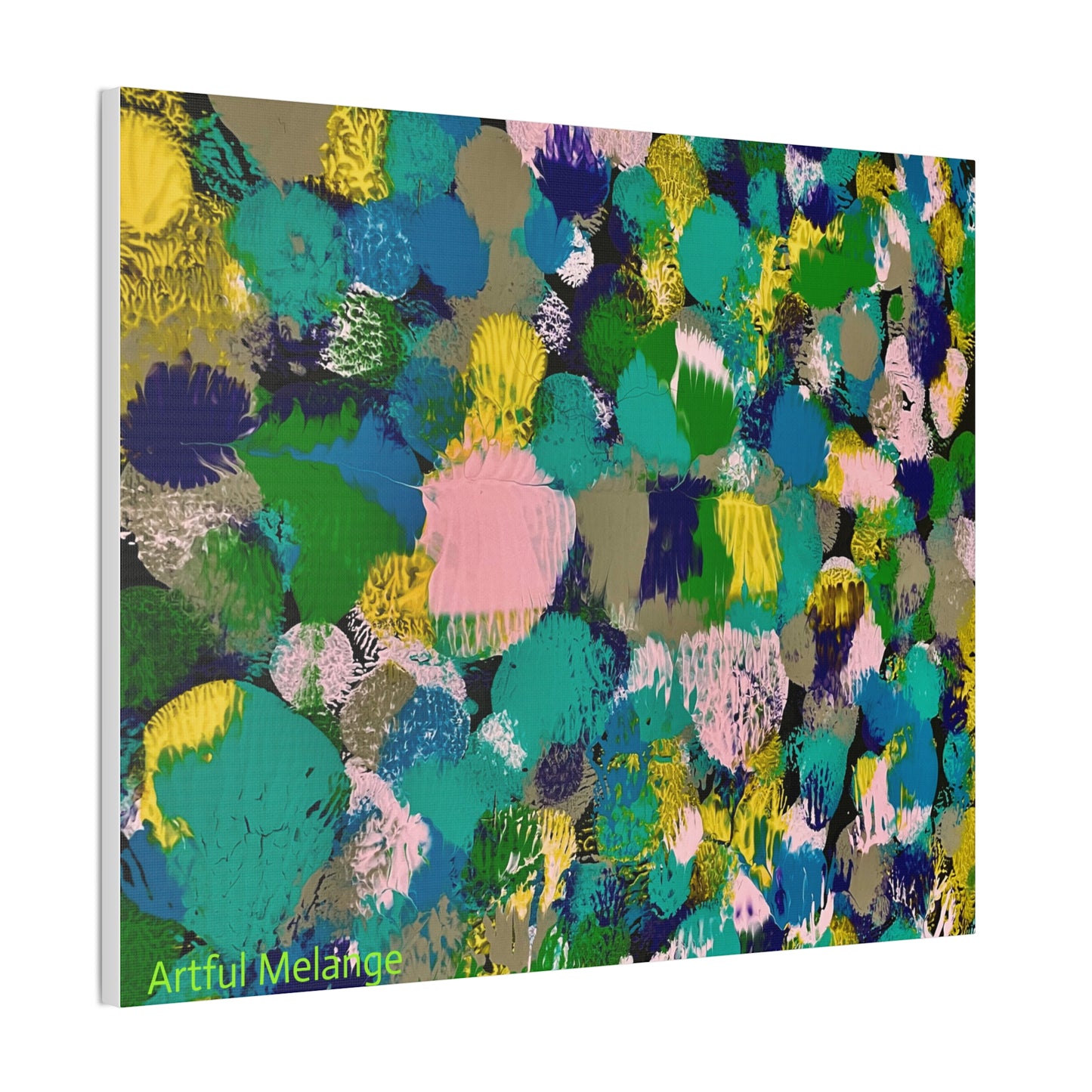 Acrylic Abstract Canvas Print - Richly Textured Artistry