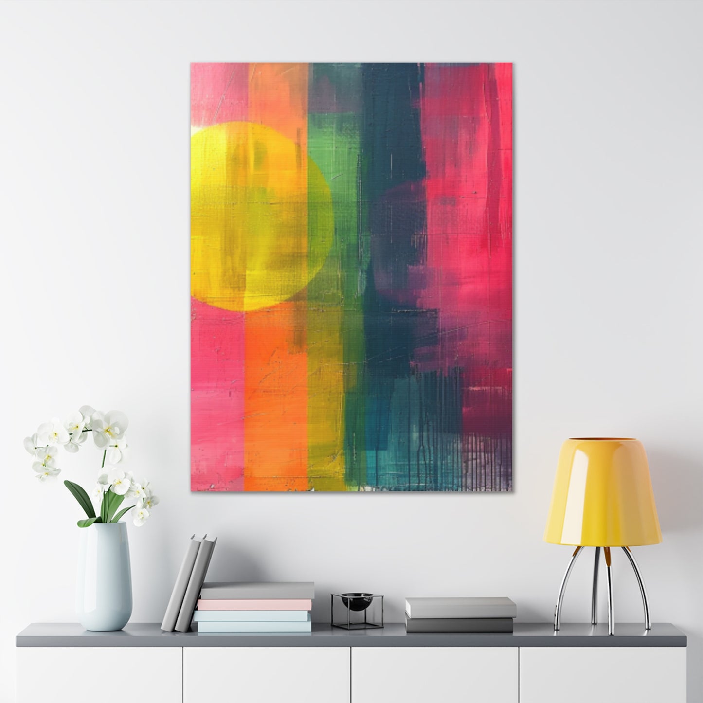 Primary Elegance: A Symphony of Sophistication Canvas Print