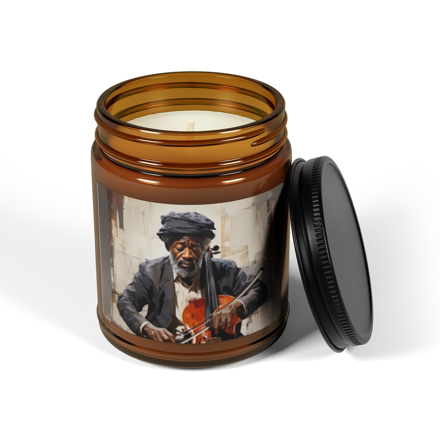 Harmony and Soul Scented Black Excellence Soy Candle 2