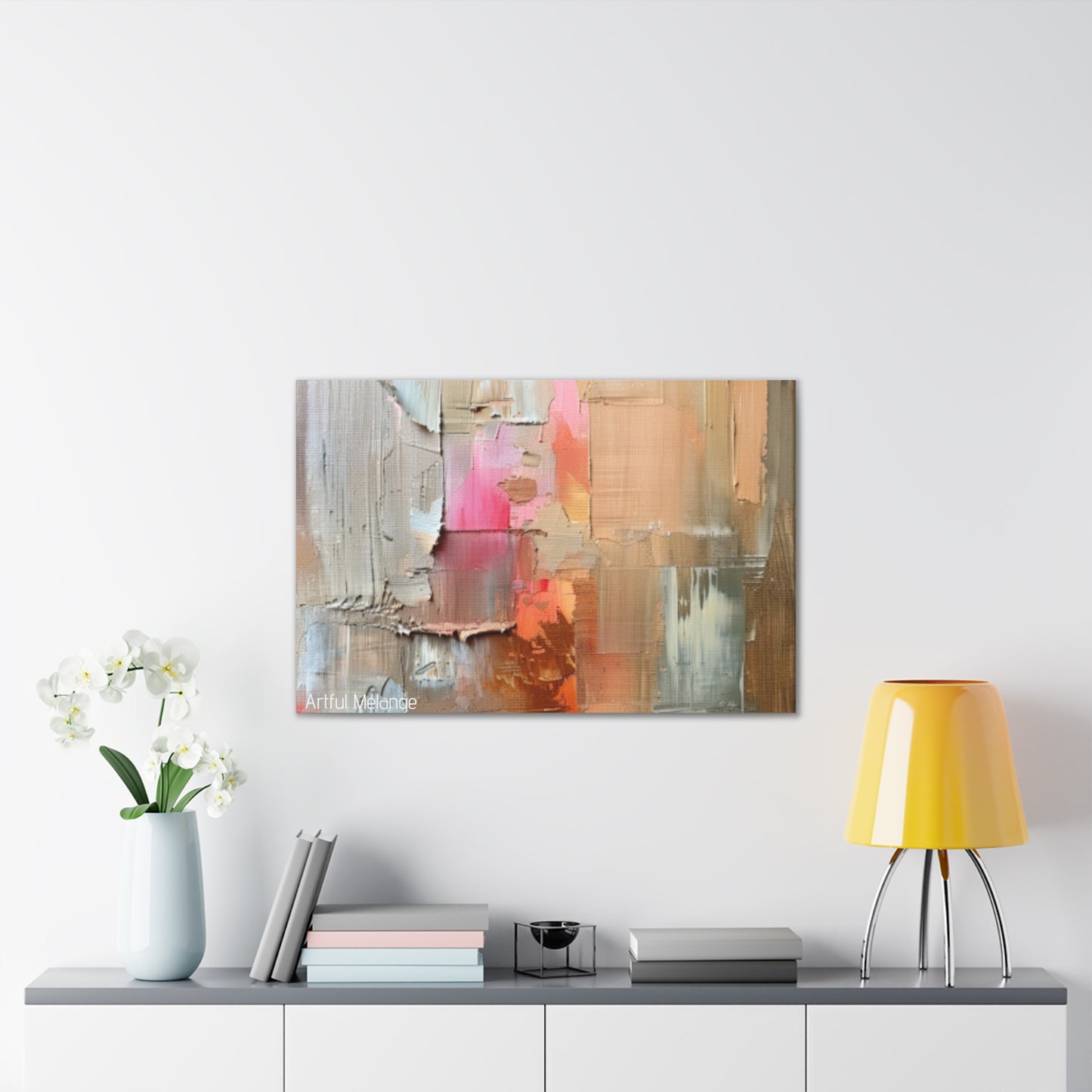 Primary Elegance: A Symphony of Sophistication Canvas Print