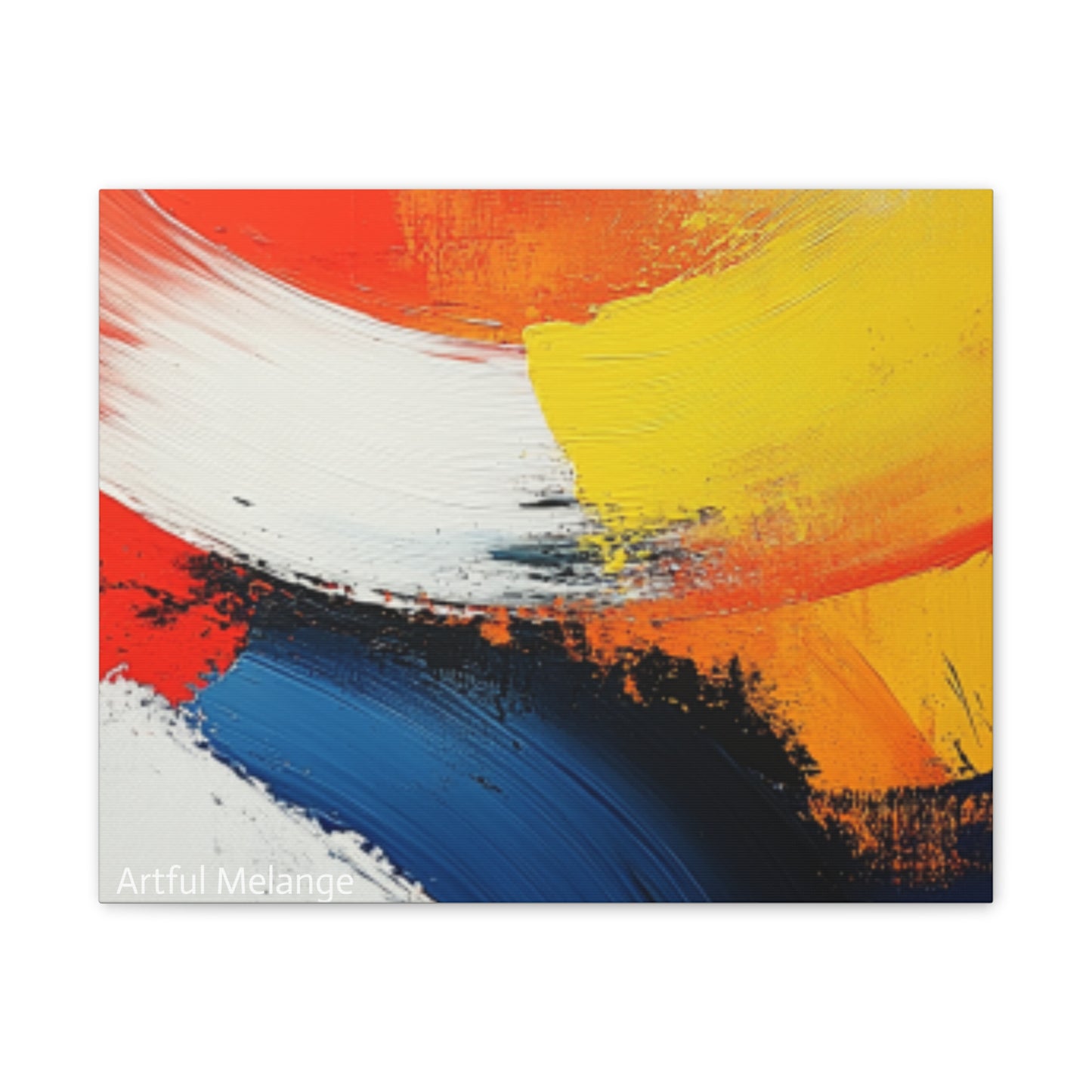 Acrylic Abstract Canvas Print - Richly Textured Artistry