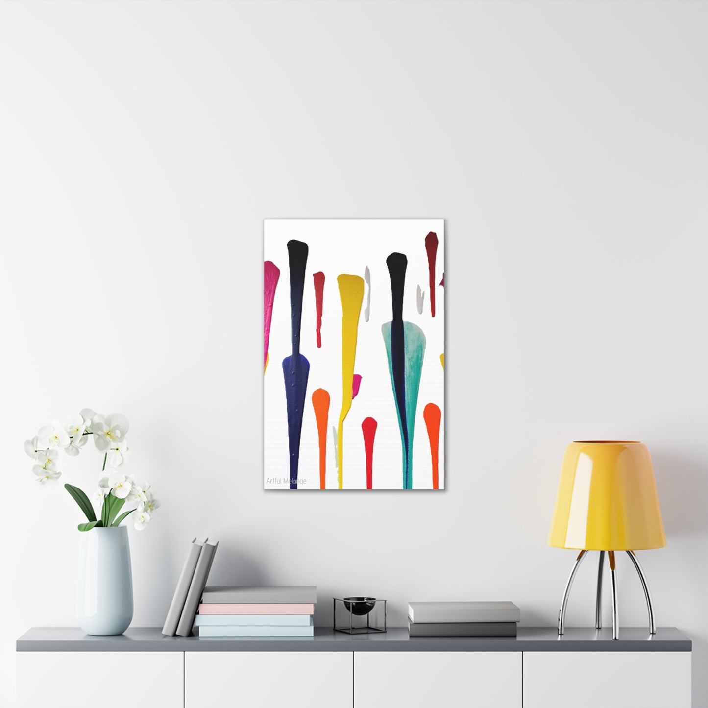 Primary Elegance: A Symphony of Sophistication Canvas Print