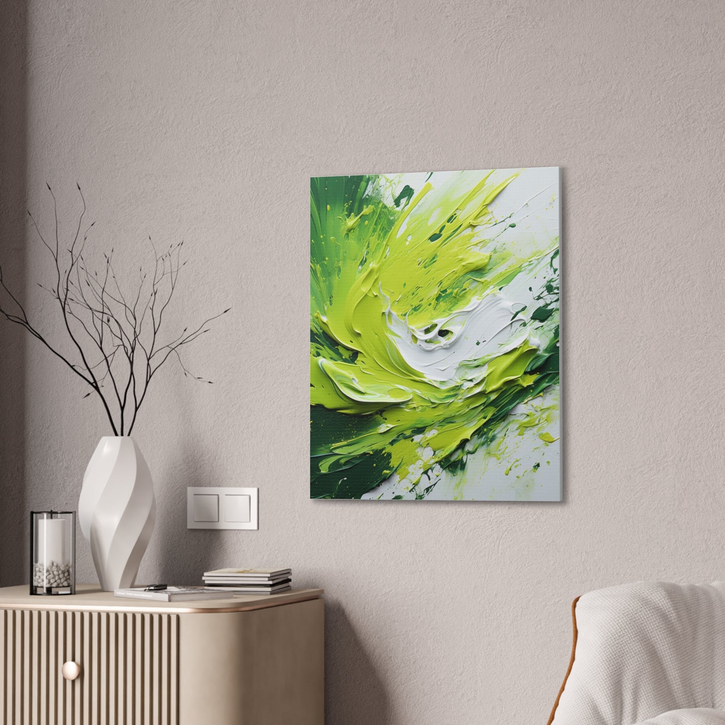 Acrylic Abstract Canvas Print - Richly Textured Artistry