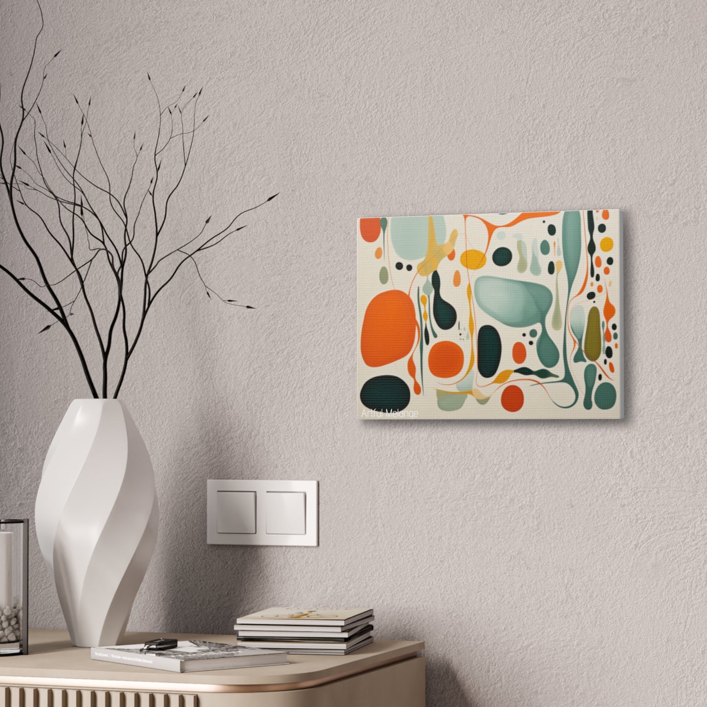 Primary Elegance: A Symphony of Sophistication Canvas Print