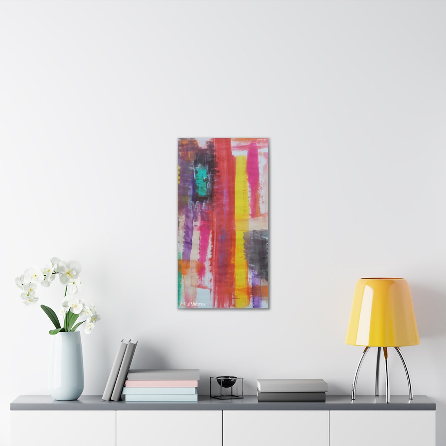 Primary Elegance: A Symphony of Sophistication Canvas Print