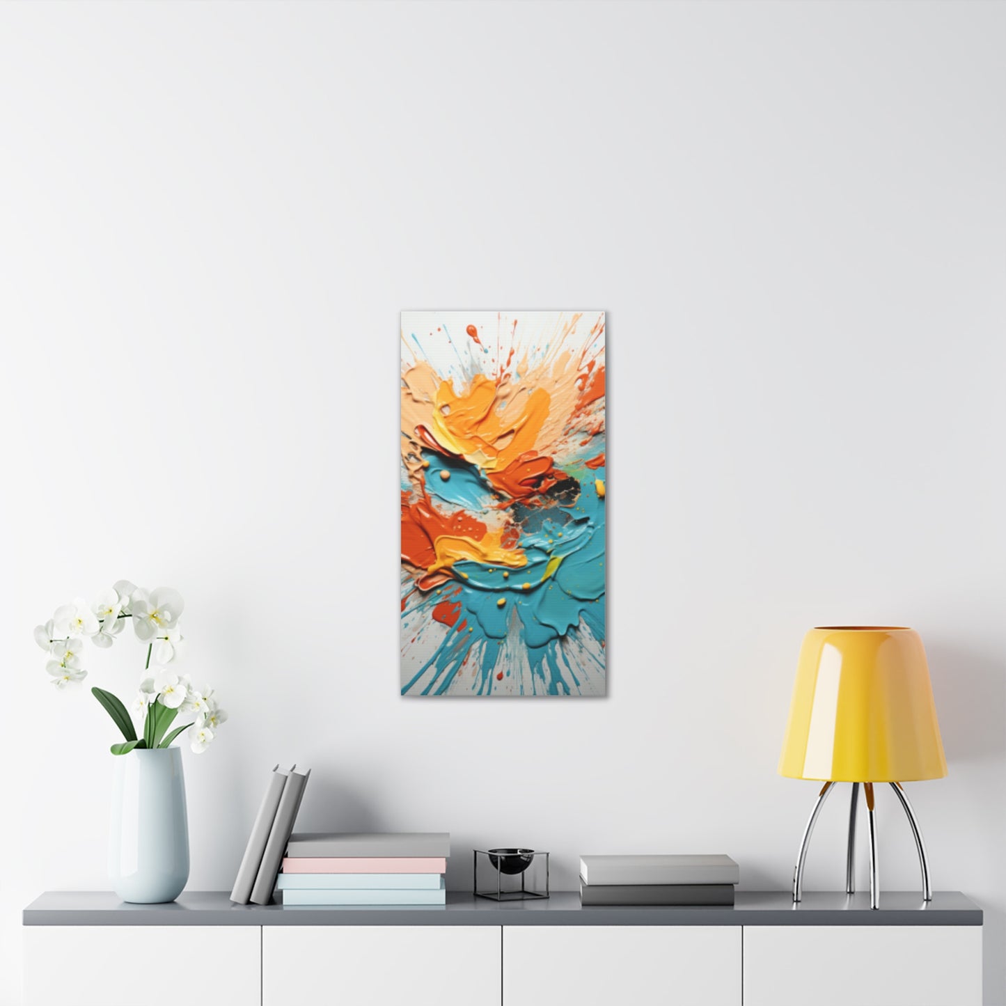 Primary Elegance: A Symphony of Sophistication Canvas Print