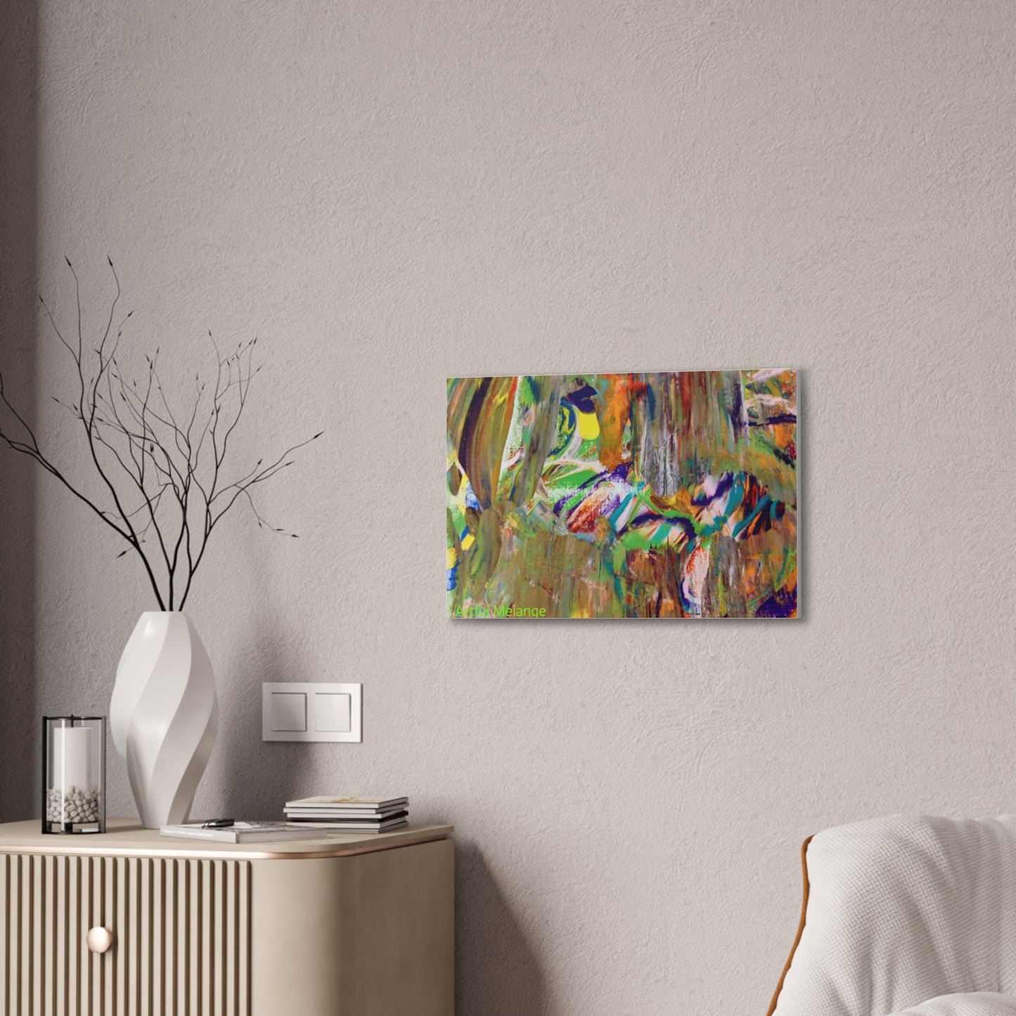 Acrylic Abstract Canvas Print - Richly Textured Artistry