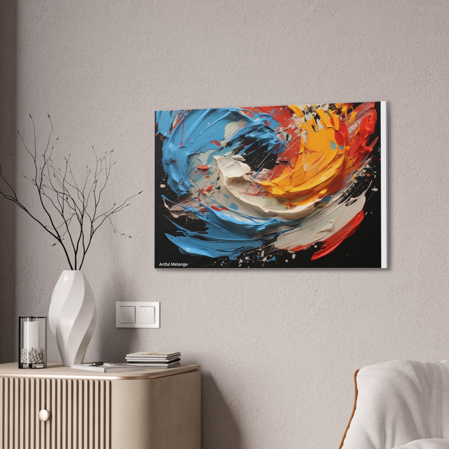 Acrylic Abstract  Canvas Print - Richly Textured Artistry