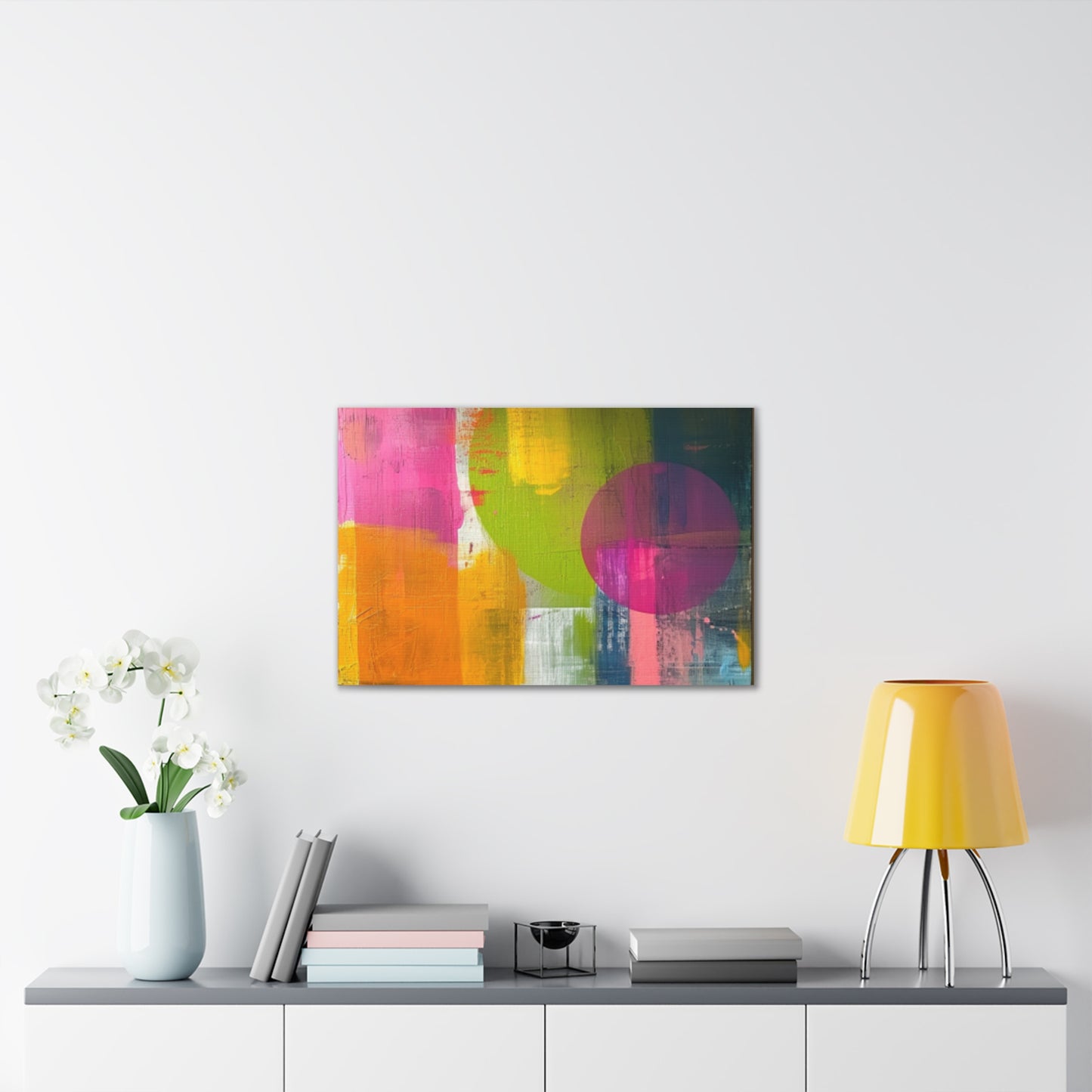 Primary Elegance: A Symphony of Sophistication Canvas Print