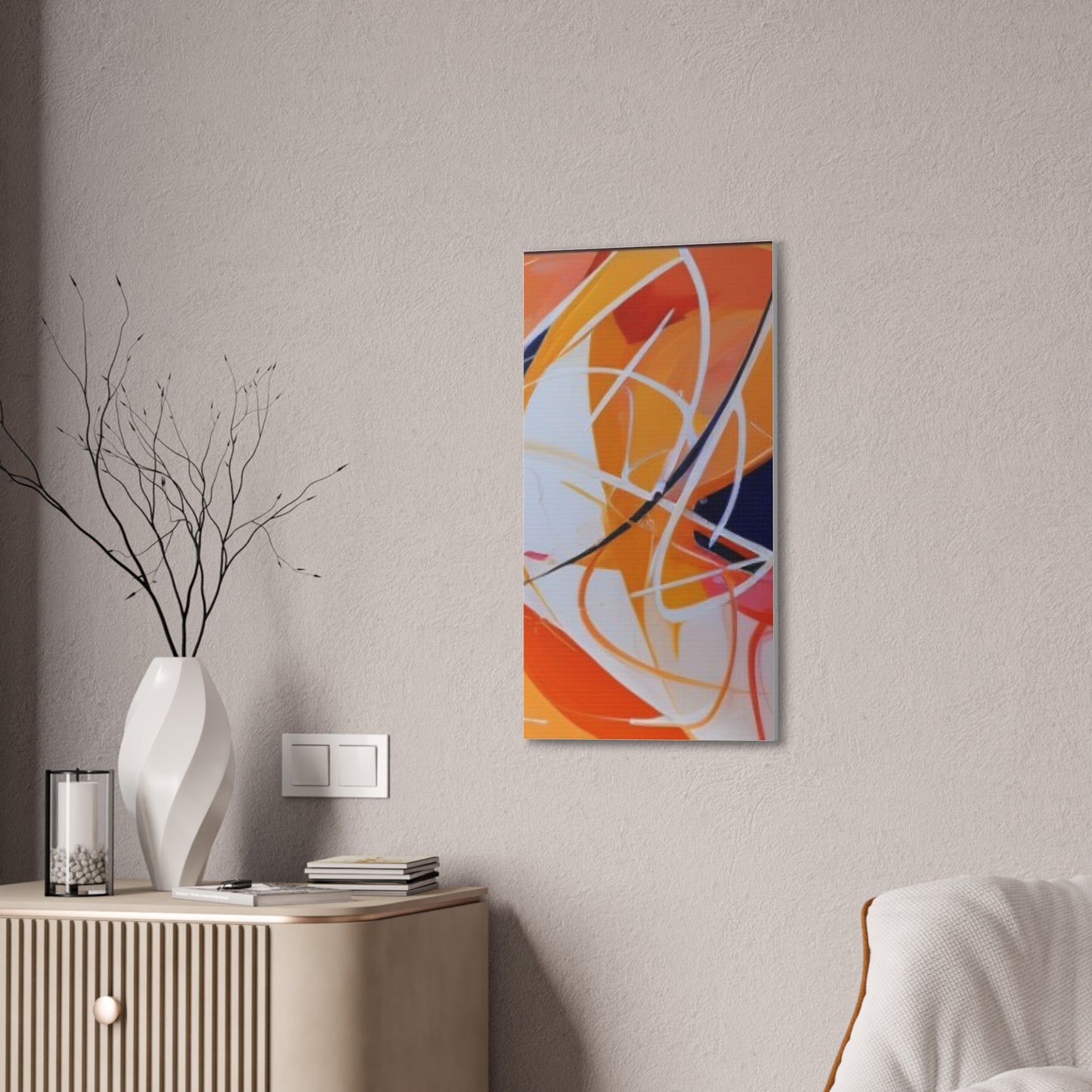 Primary Elegance: A Symphony of Sophistication Canvas Print