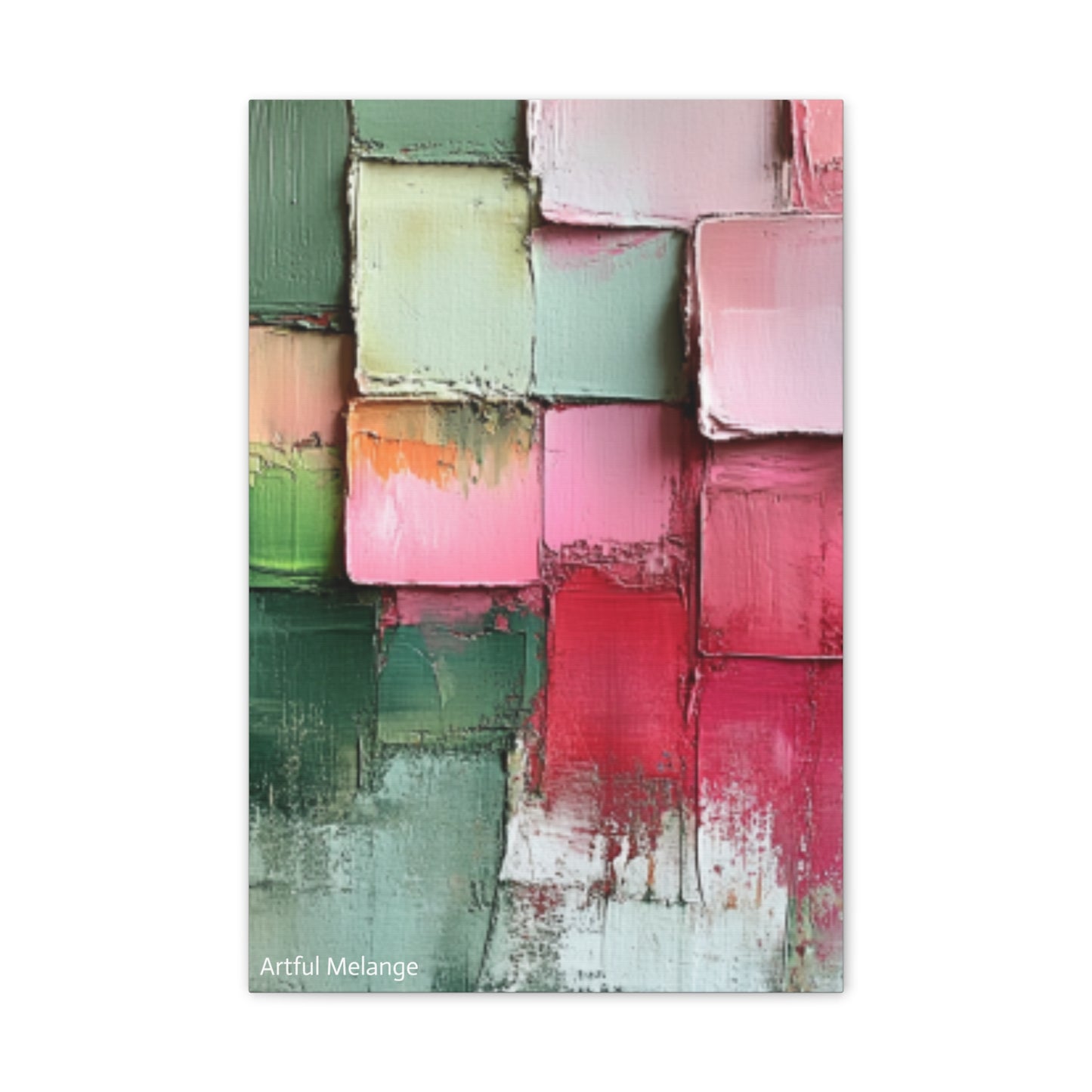 Acrylic Abstract Canvas Print - Richly Textured Artistry