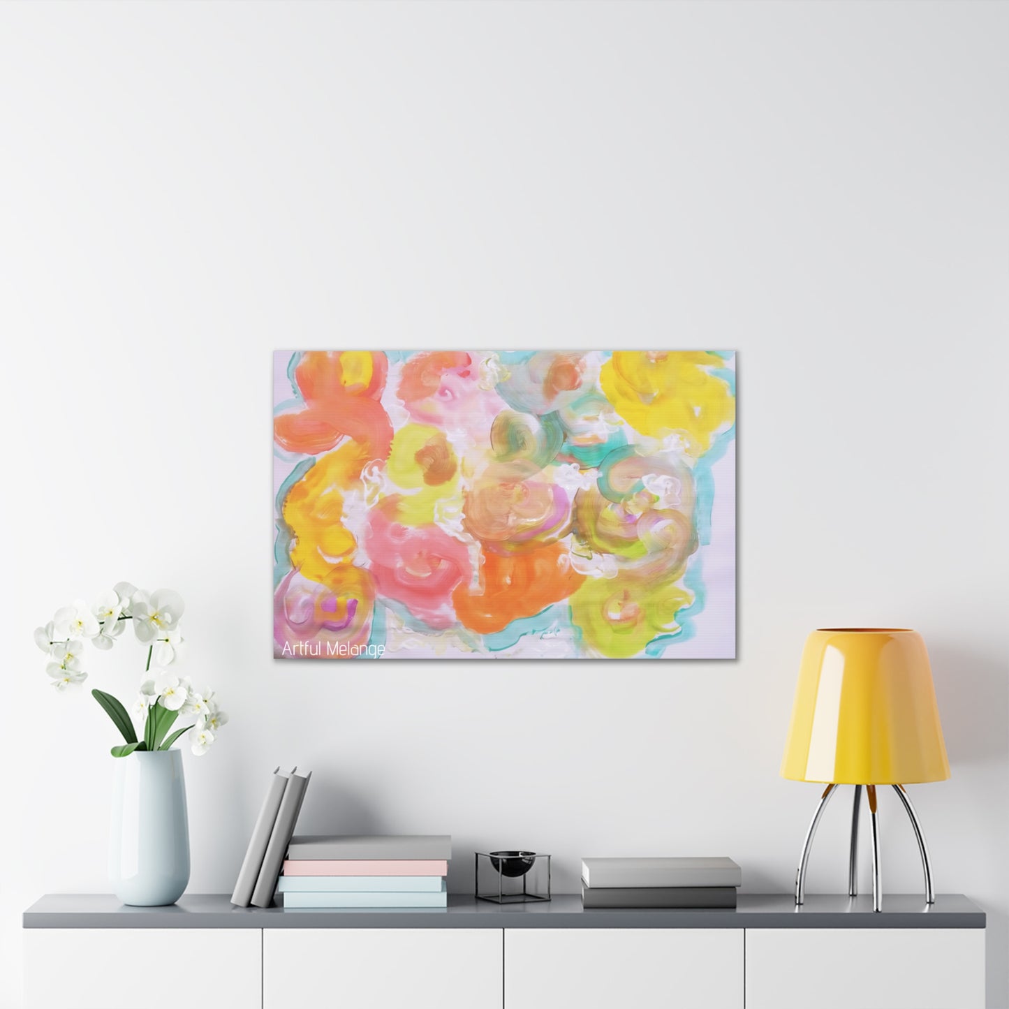 Primary Elegance: A Symphony of Sophistication Canvas Print