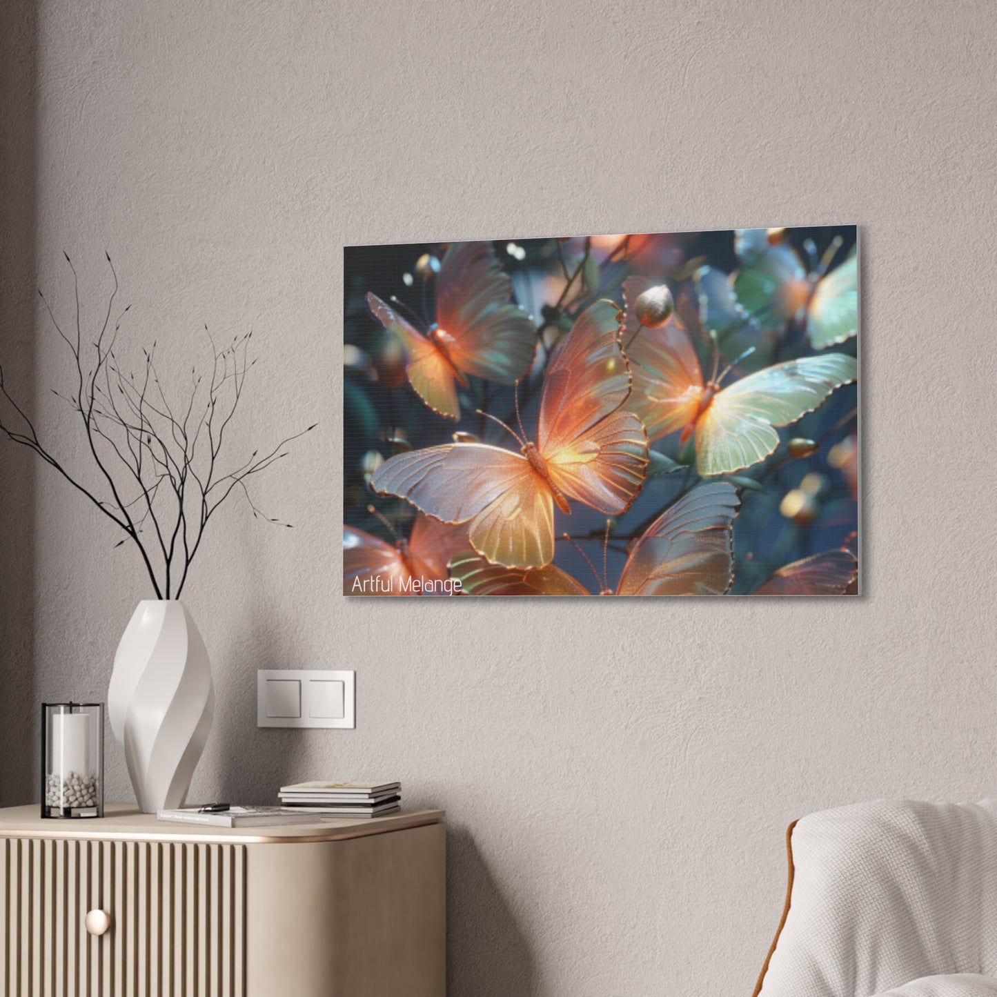 Fluttering Dreams: Butterfly Canvas Print Collection