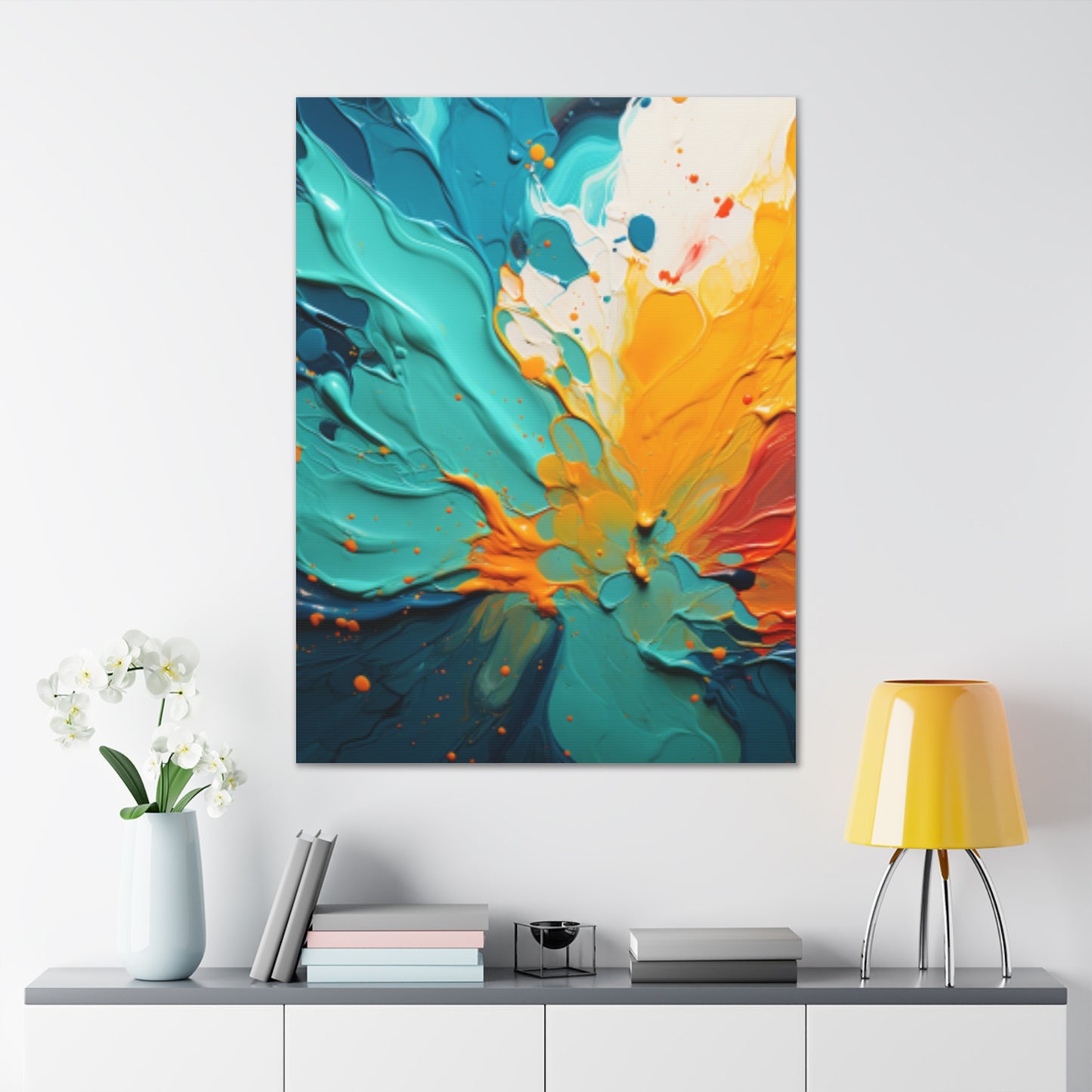 Primary Elegance: A Symphony of Sophistication Canvas Print