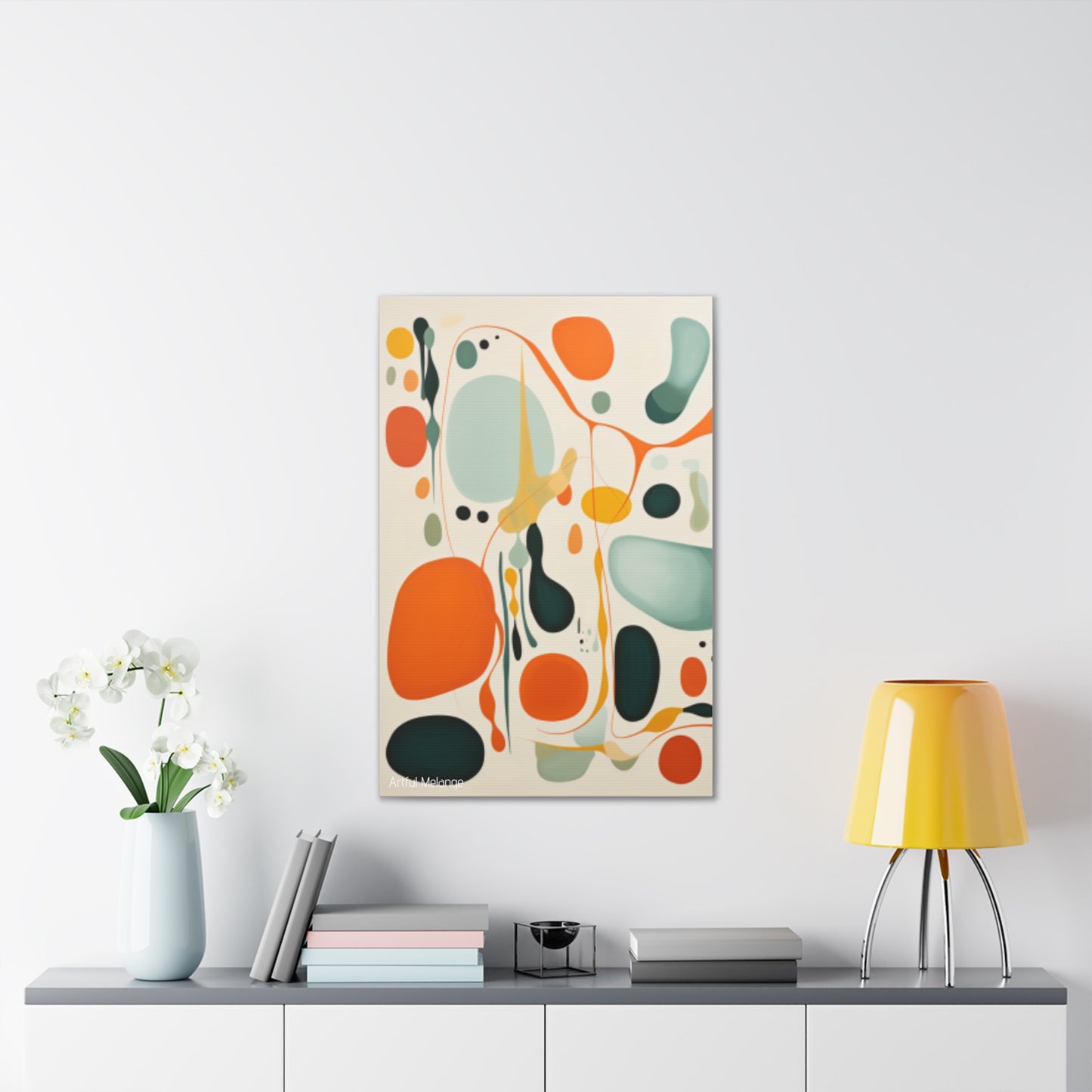 Primary Elegance: A Symphony of Sophistication Canvas Print