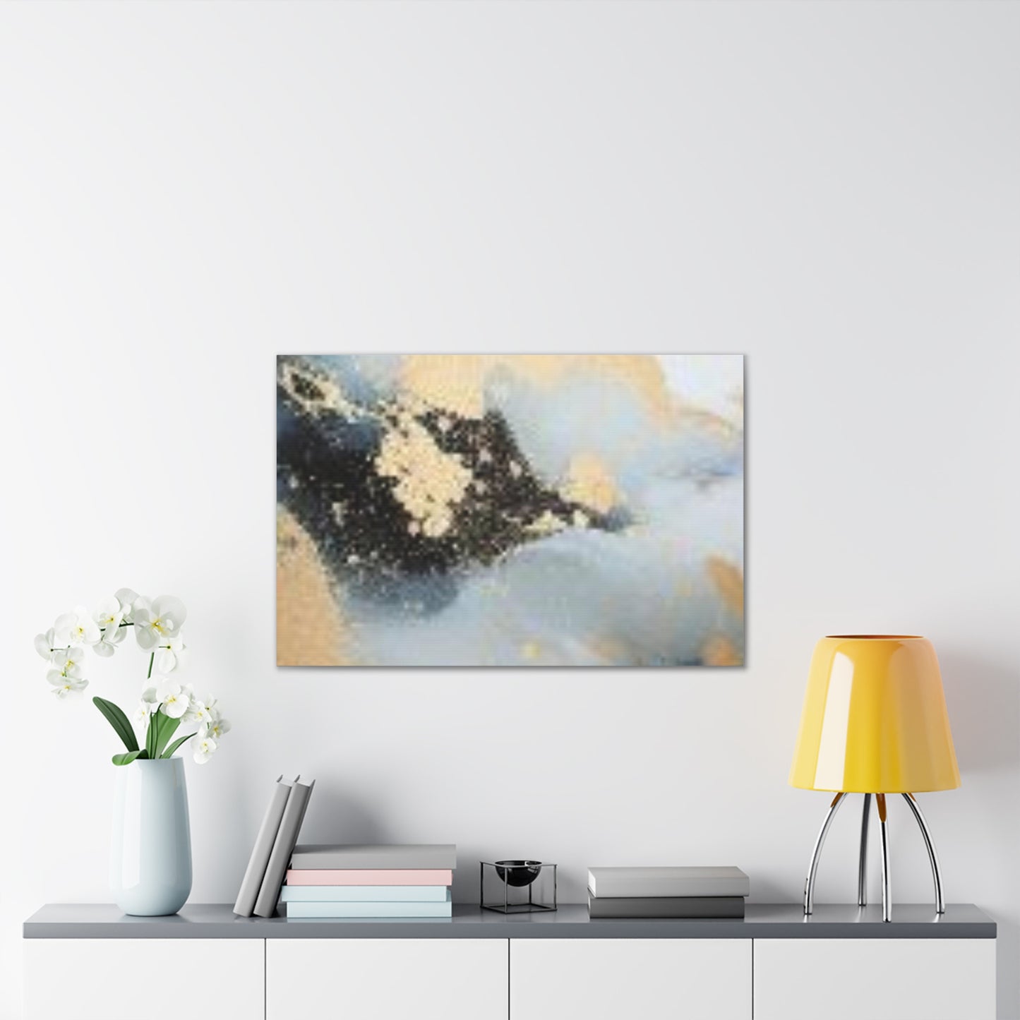 Gold and Black Elegance: A Symphony of Sophistication Canvas Print