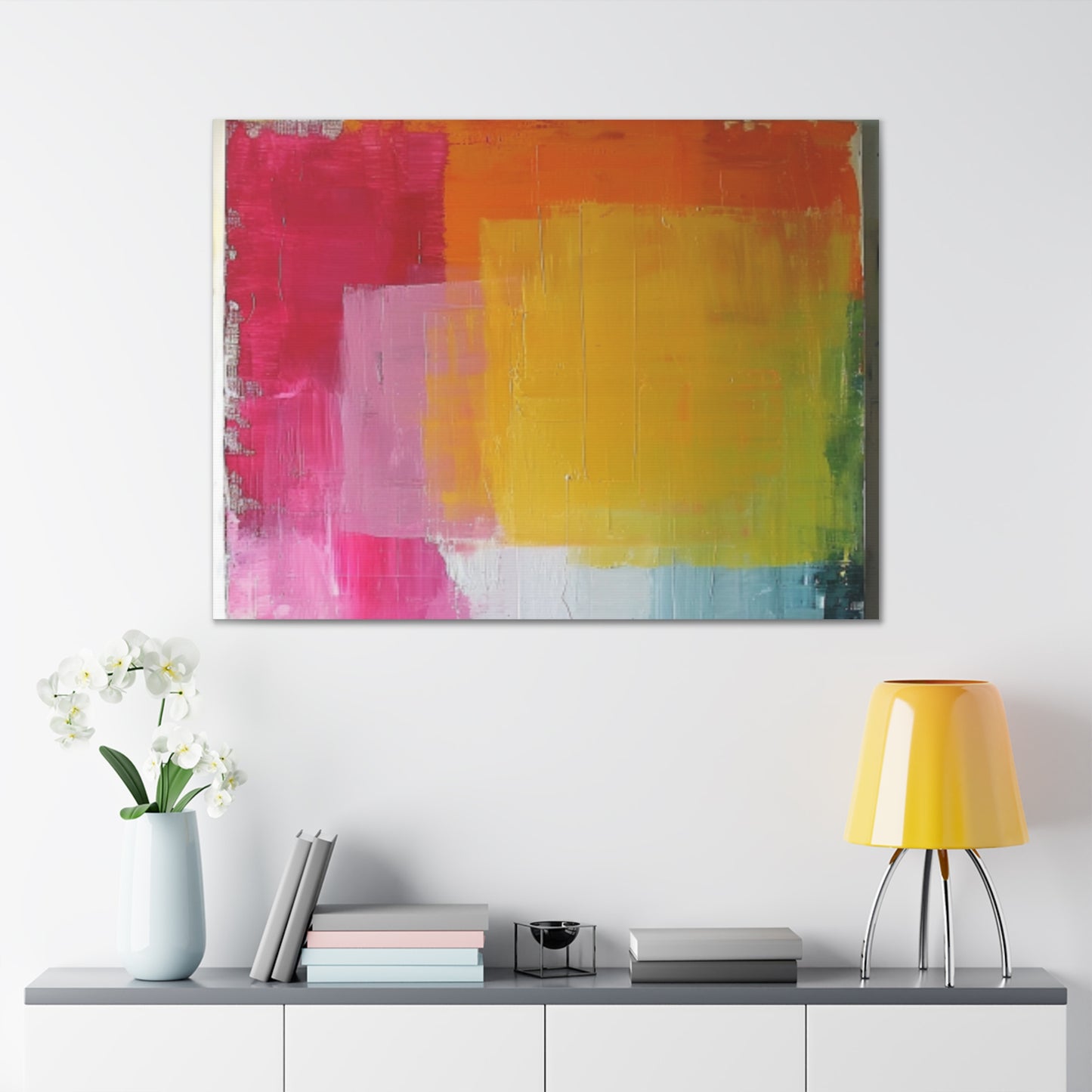 Primary Elegance: A Symphony of Sophistication Canvas Print