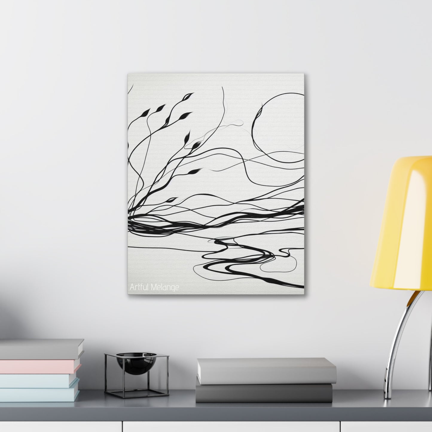 Primary Elegance: A Symphony of Sophistication Canvas Print