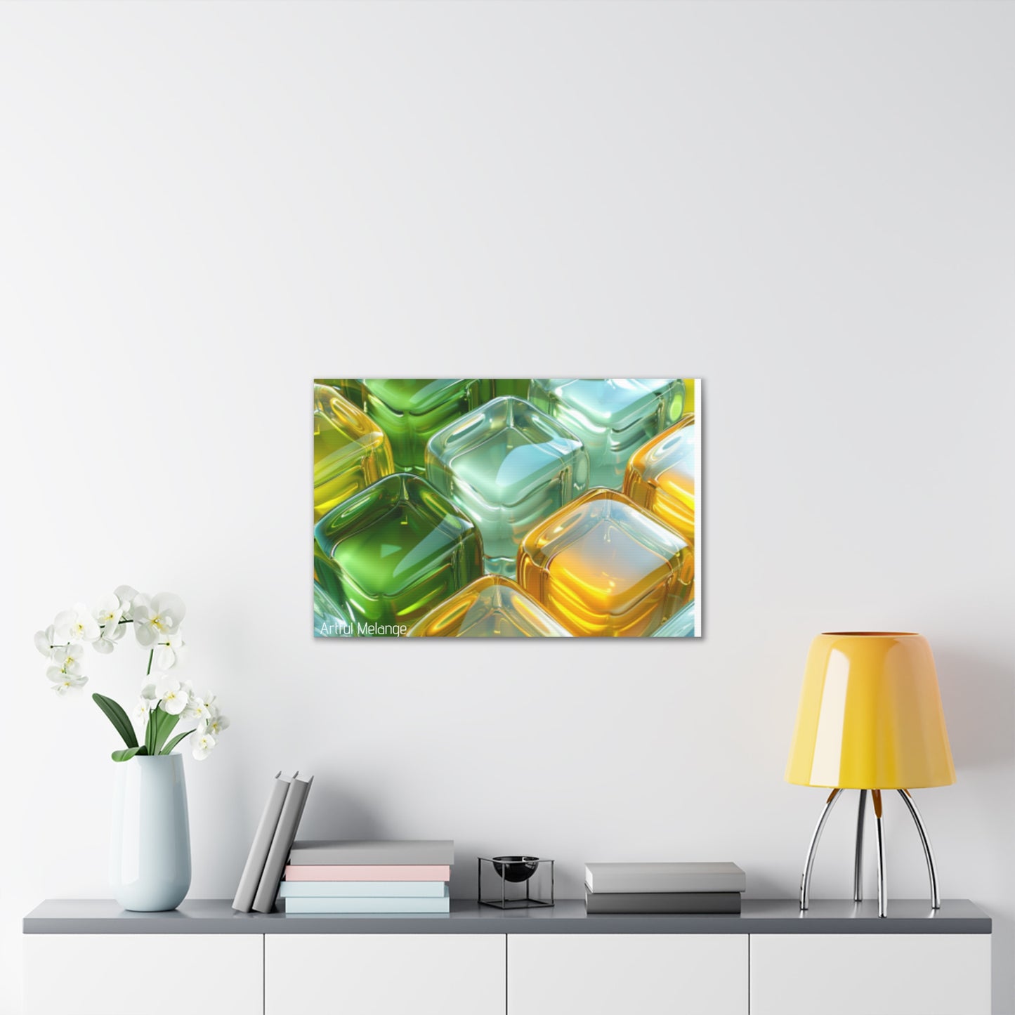 Primary Elegance: A Symphony of Sophistication Canvas Print