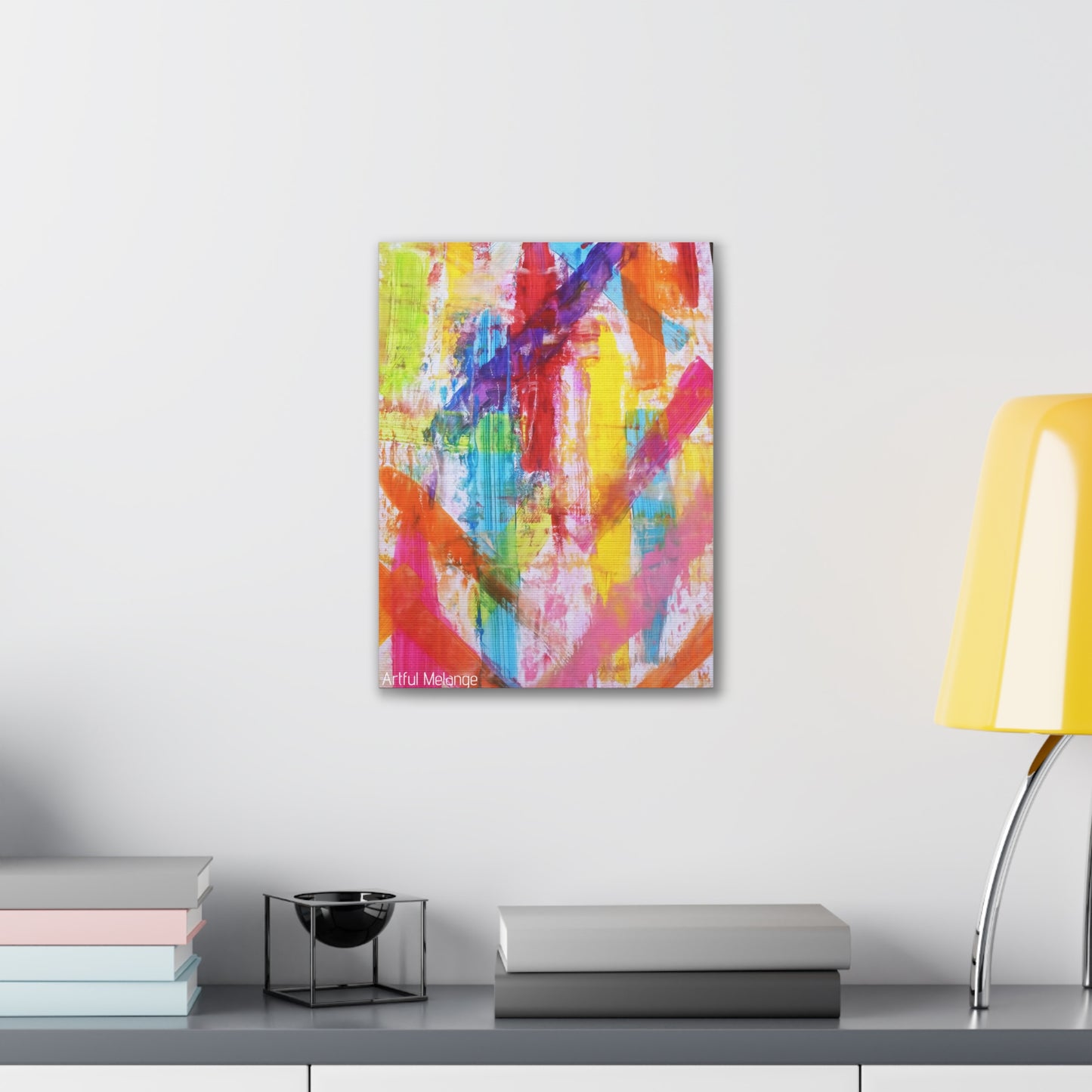 Primary Elegance: A Symphony of Sophistication Canvas Print