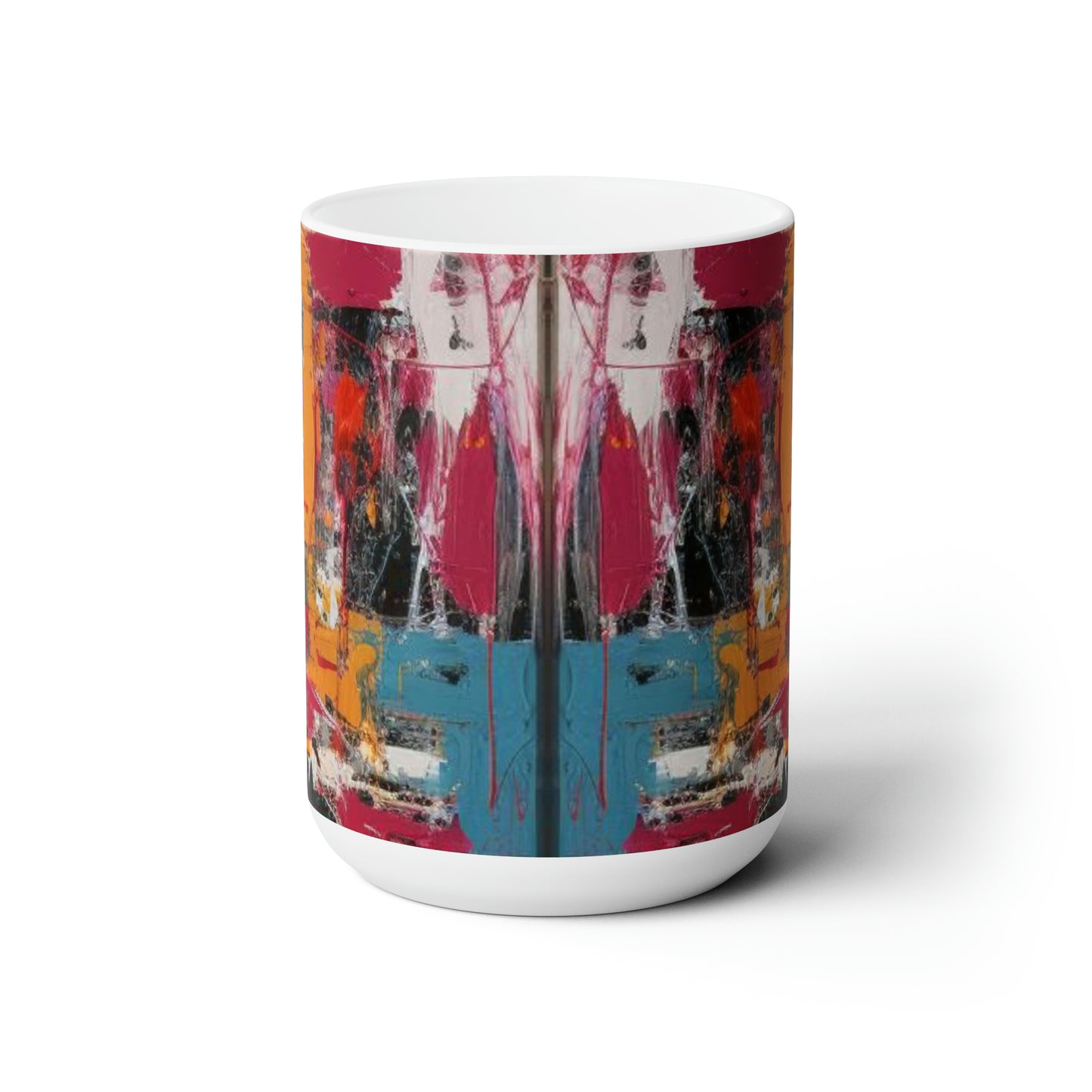 Artsy Abstract Ceramic Mug 15oz