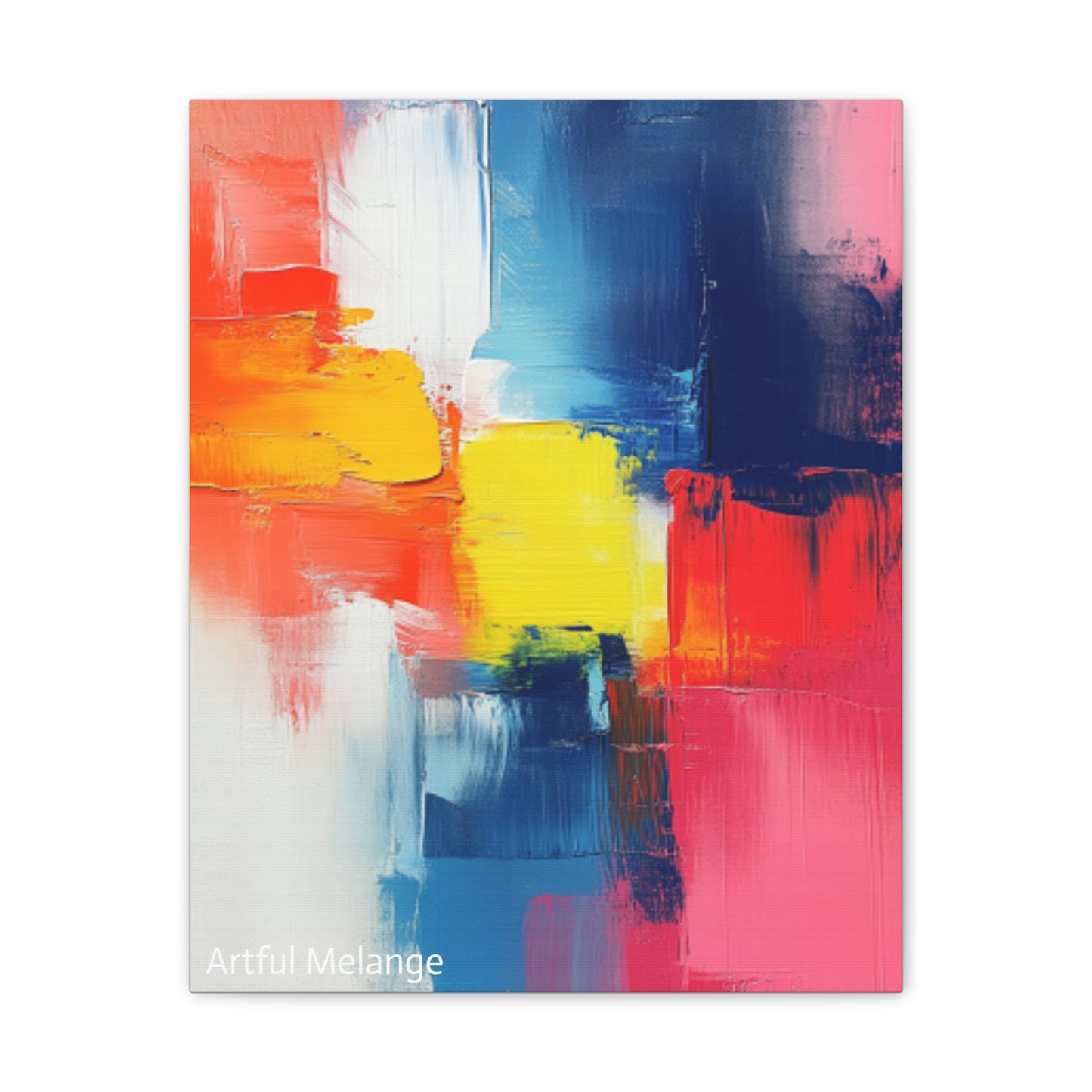 Acrylic Abstract Canvas Print - Richly Textured Artistry