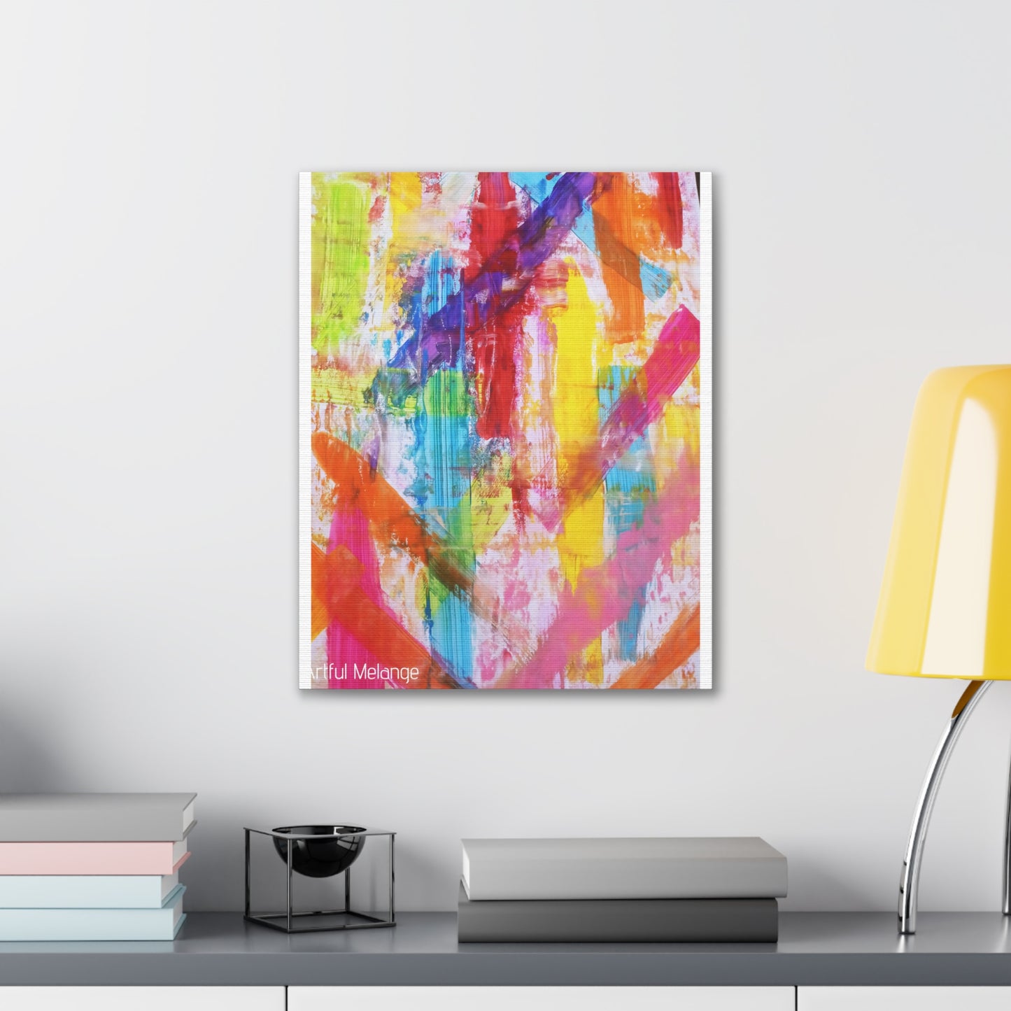 Primary Elegance: A Symphony of Sophistication Canvas Print