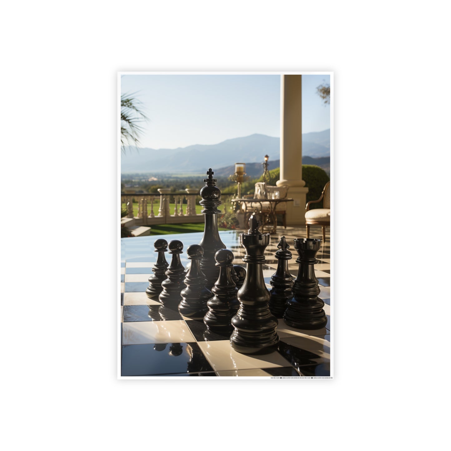 Grandmaster Majesty- Chess Set Poster Print Series