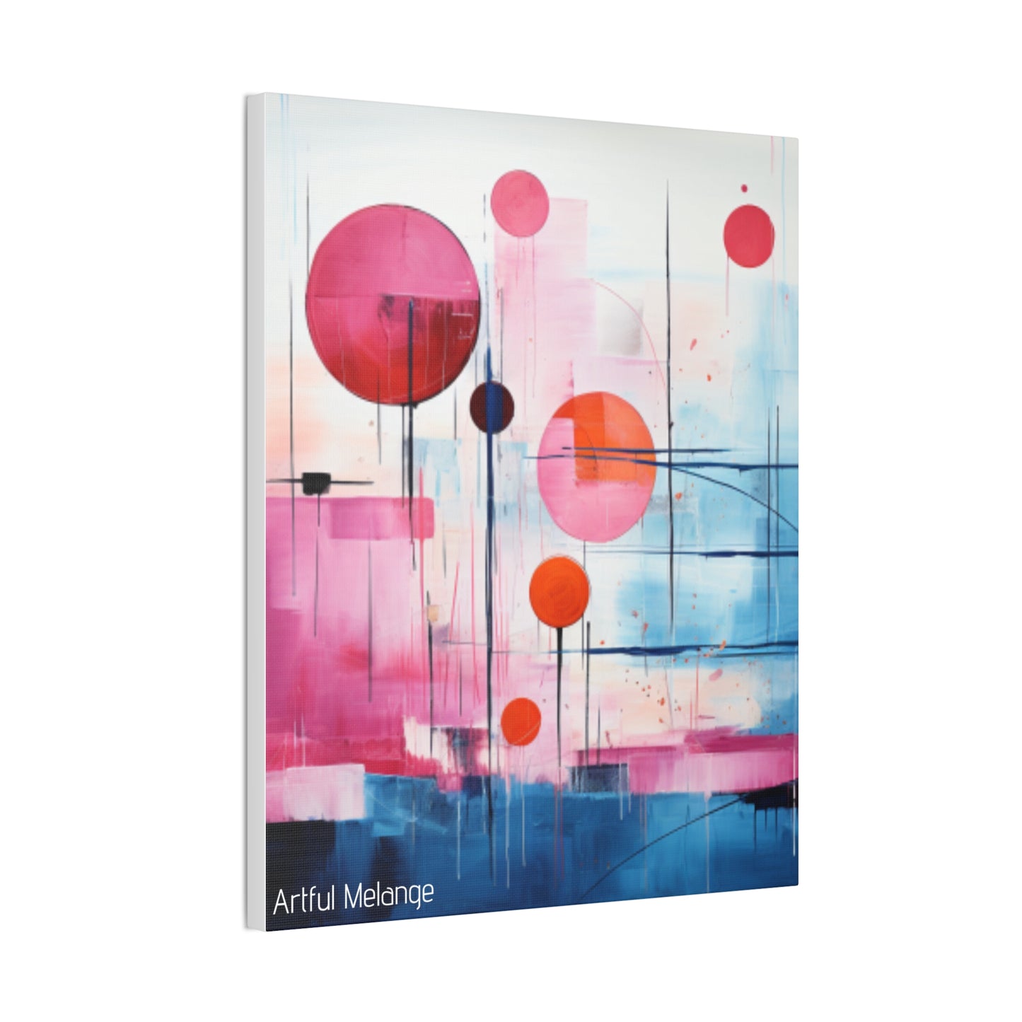 Primary Elegance: A Symphony of Sophistication Canvas Print