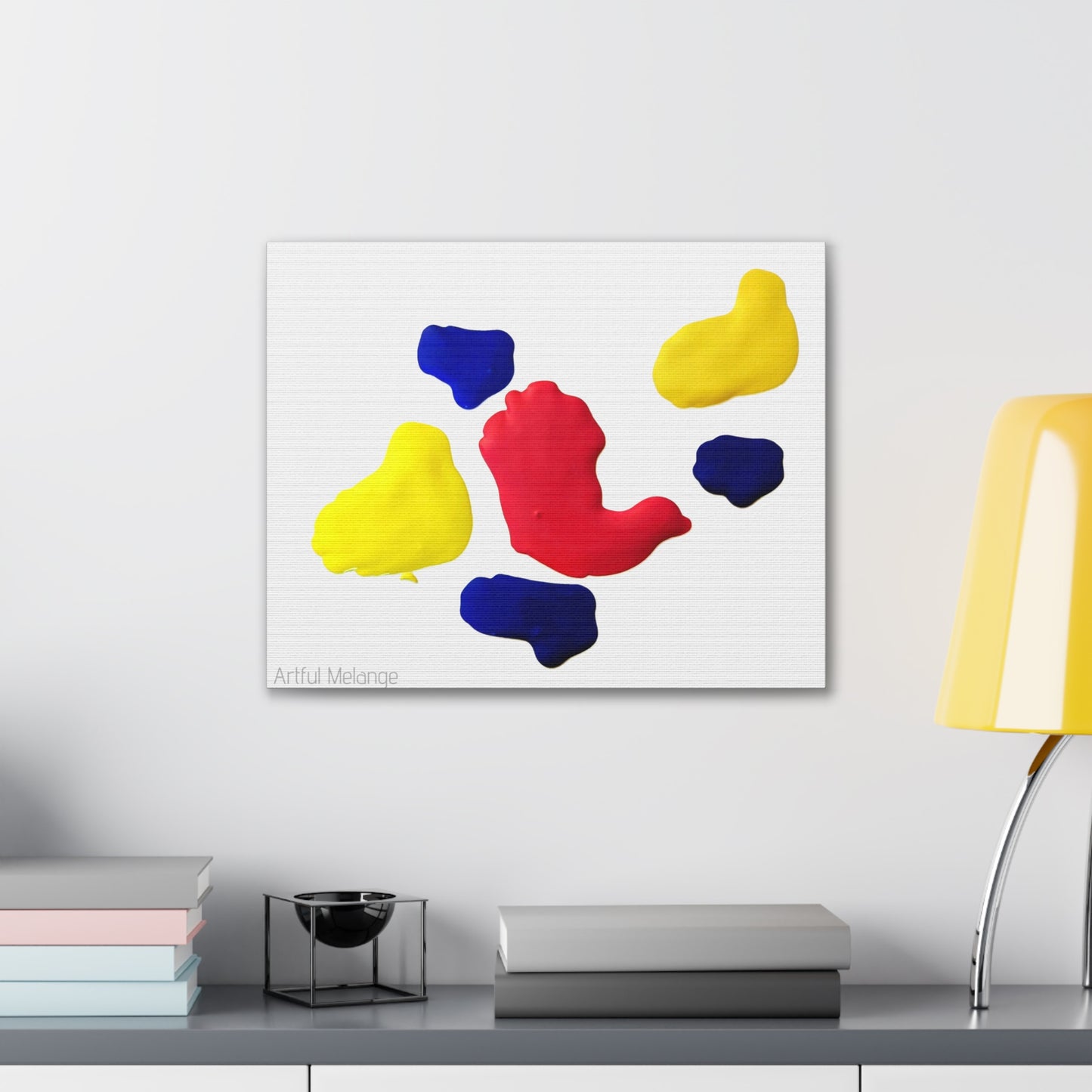 Primary Elegance: A Symphony of Sophistication Canvas Print