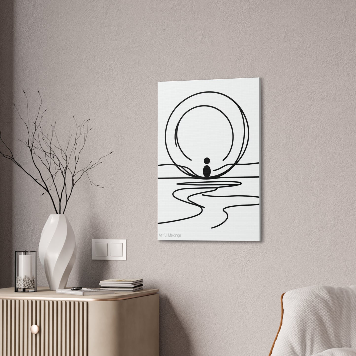 Primary Elegance: A Symphony of Sophistication Canvas Print