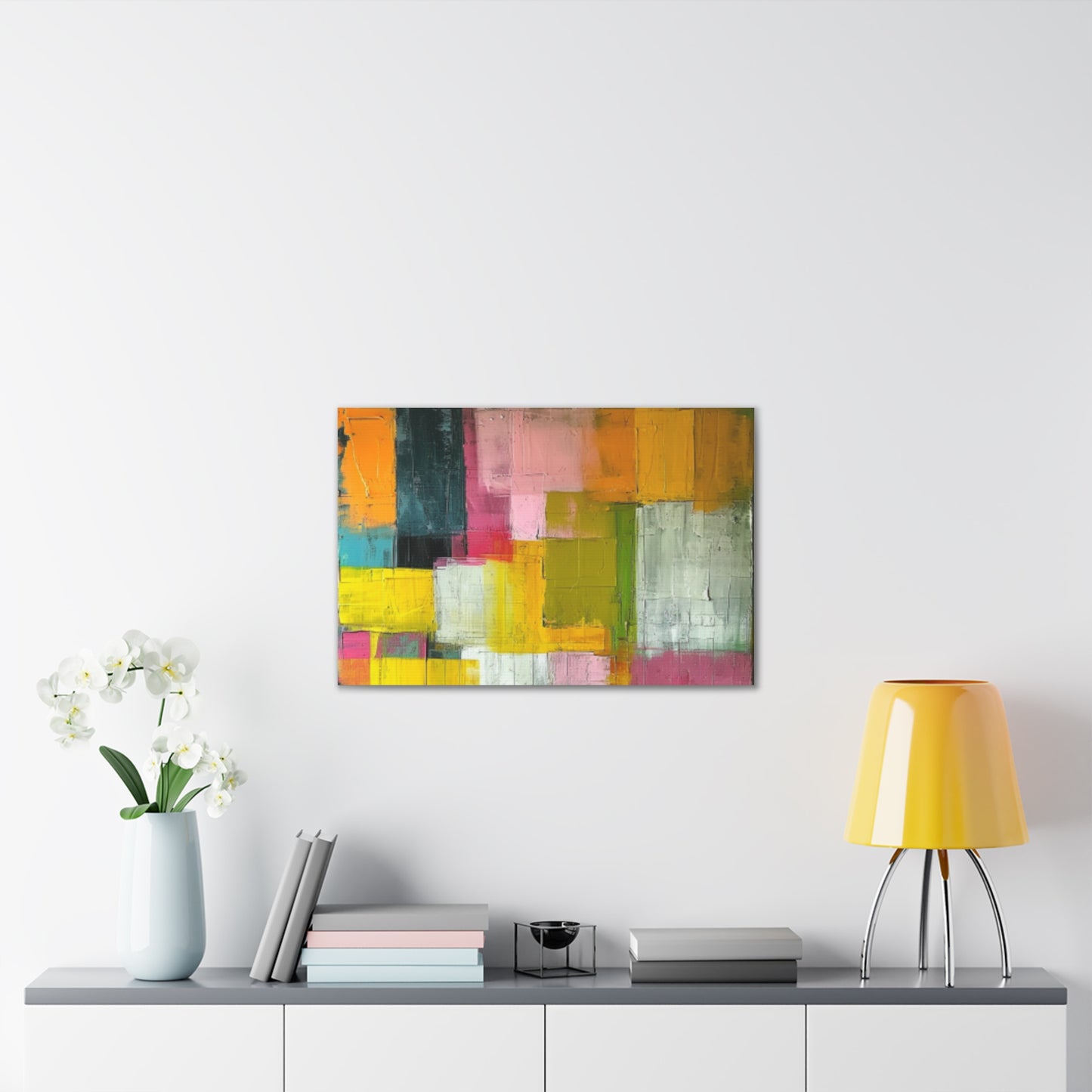 Primary Elegance: A Symphony of Sophistication Canvas Print