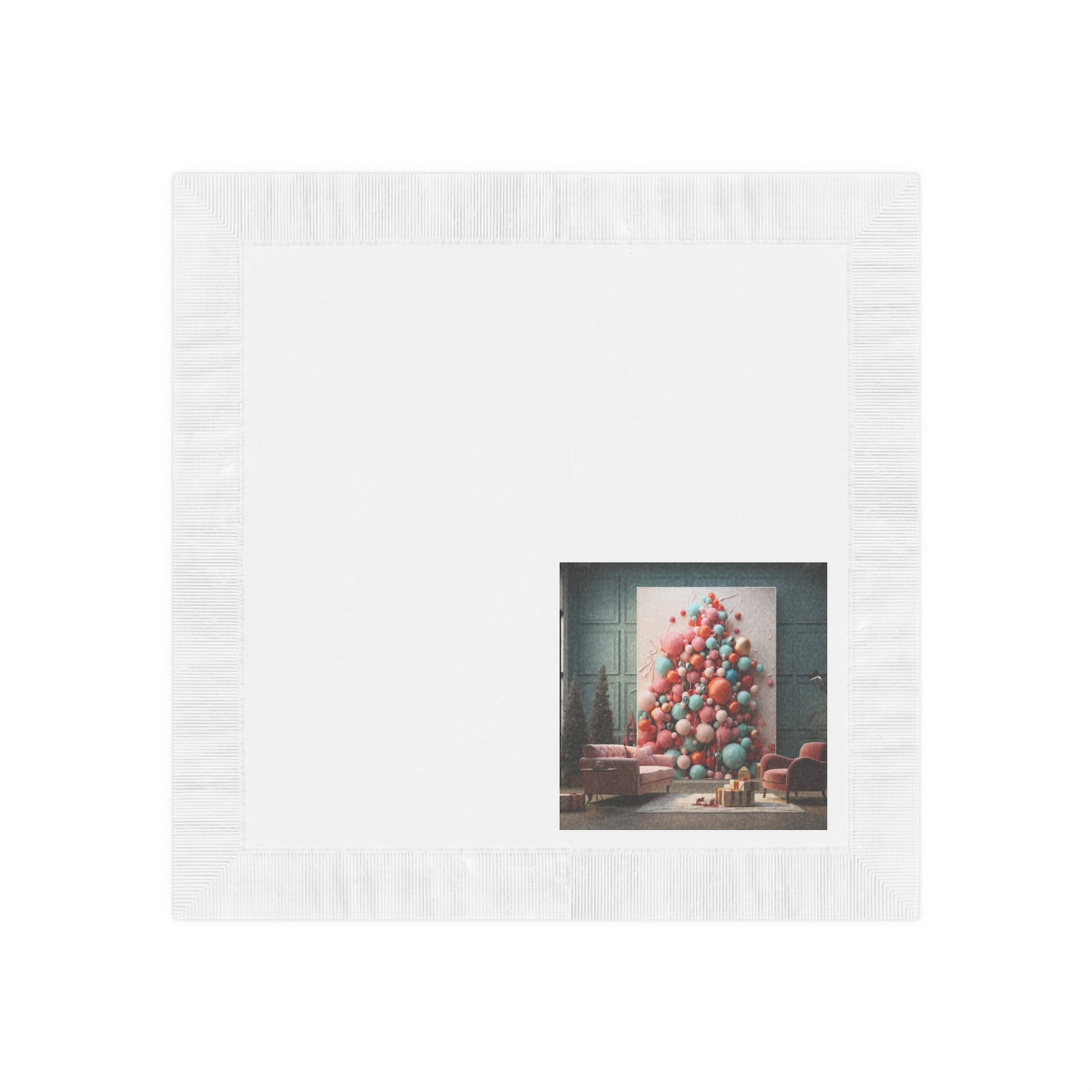 Dynamic Holiday Napkins for Sophisticated Living Spaces