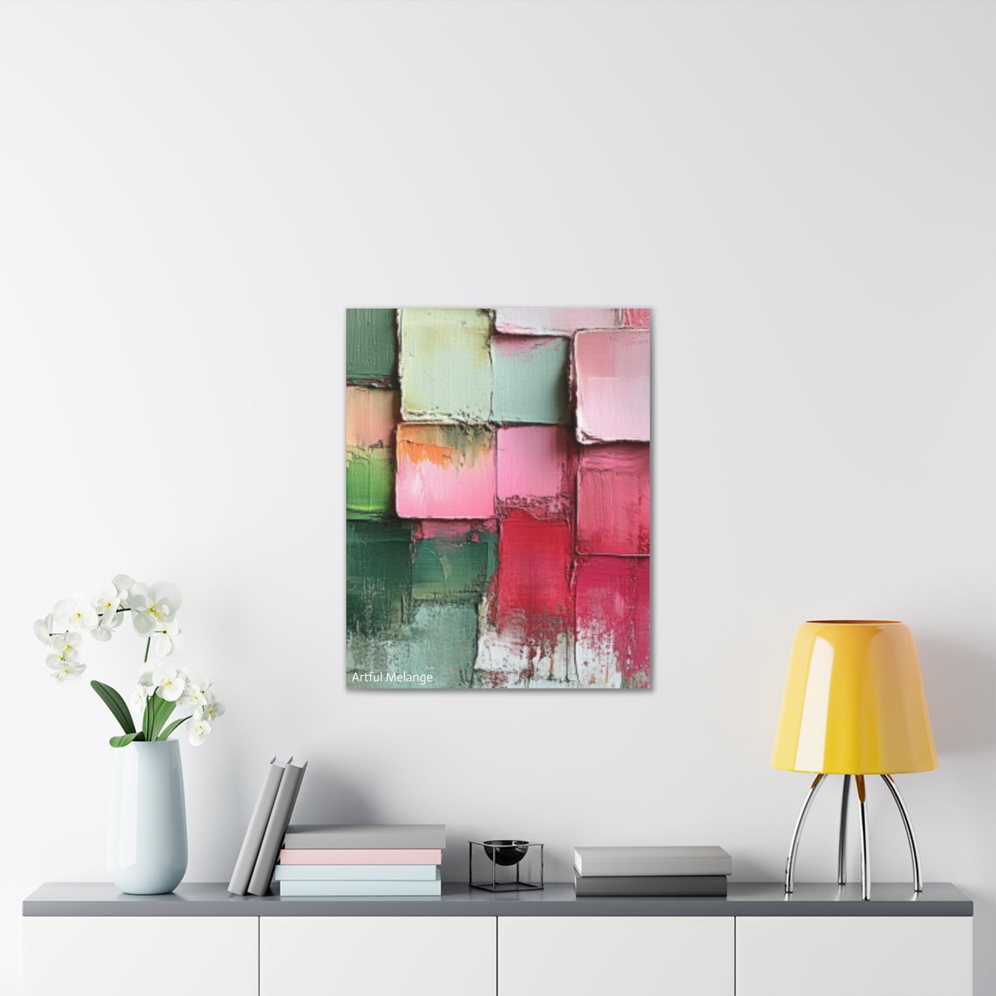 Acrylic Abstract Canvas Print - Richly Textured Artistry