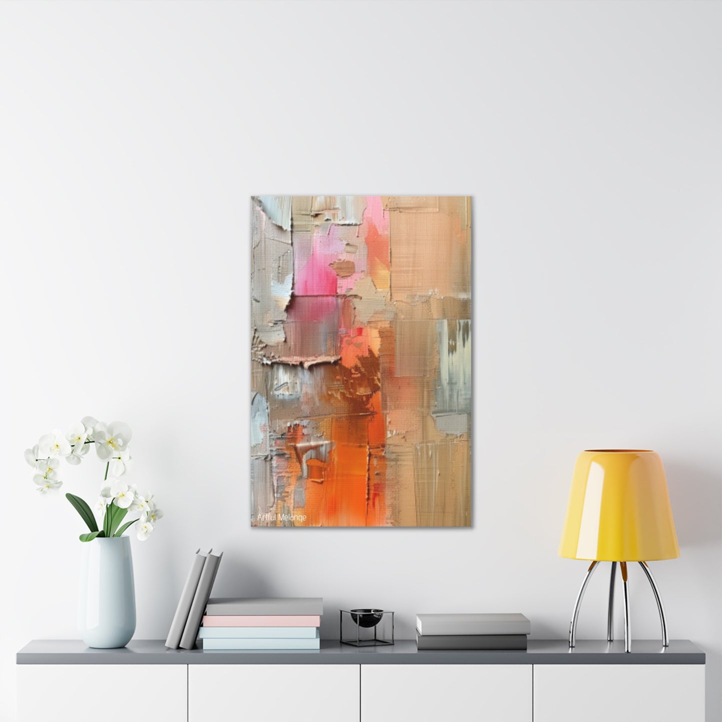 Primary Elegance: A Symphony of Sophistication Canvas Print