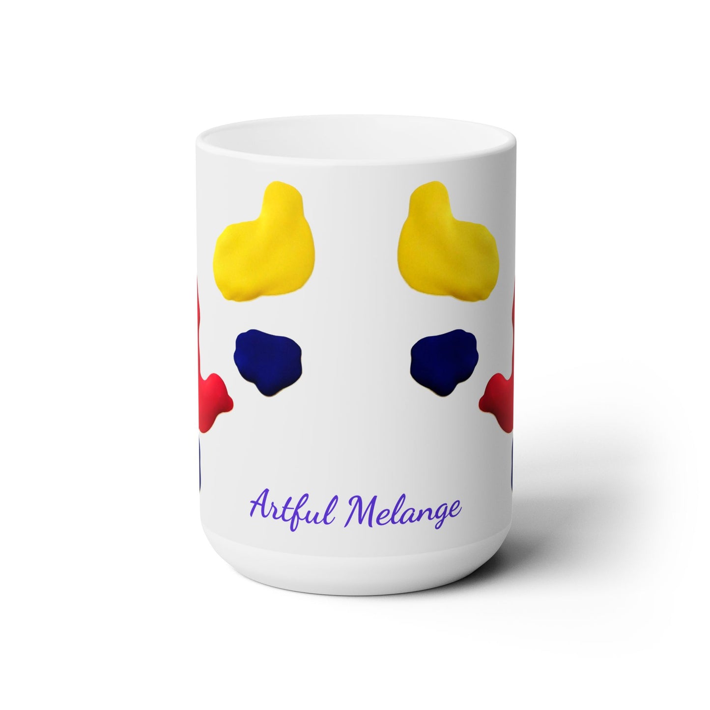 Artsy Abstract Ceramic Mug 15oz