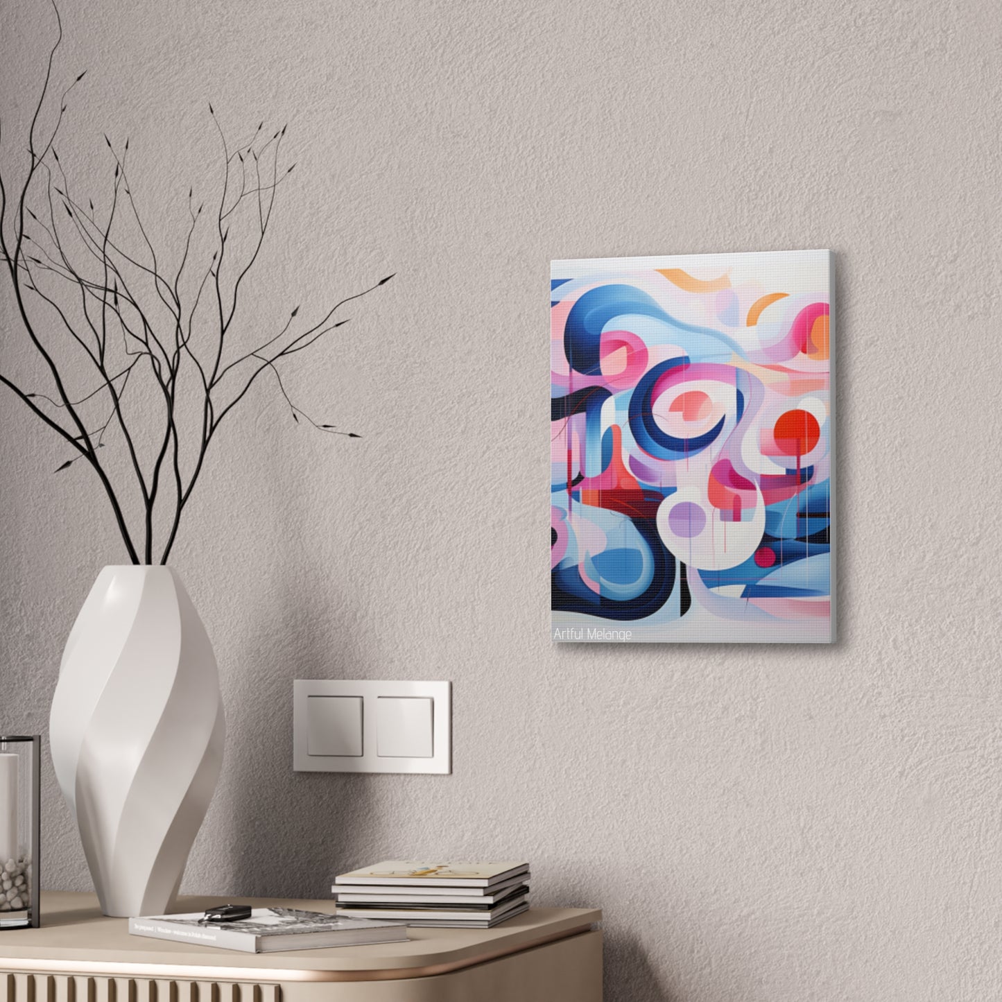 Primary Elegance: A Symphony of Sophistication Canvas Print