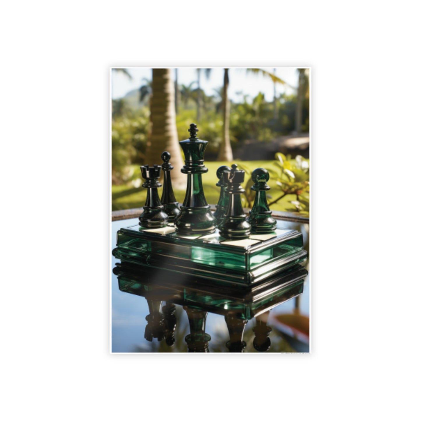 Grandmaster Majesty- Chess Set Poster Print Series