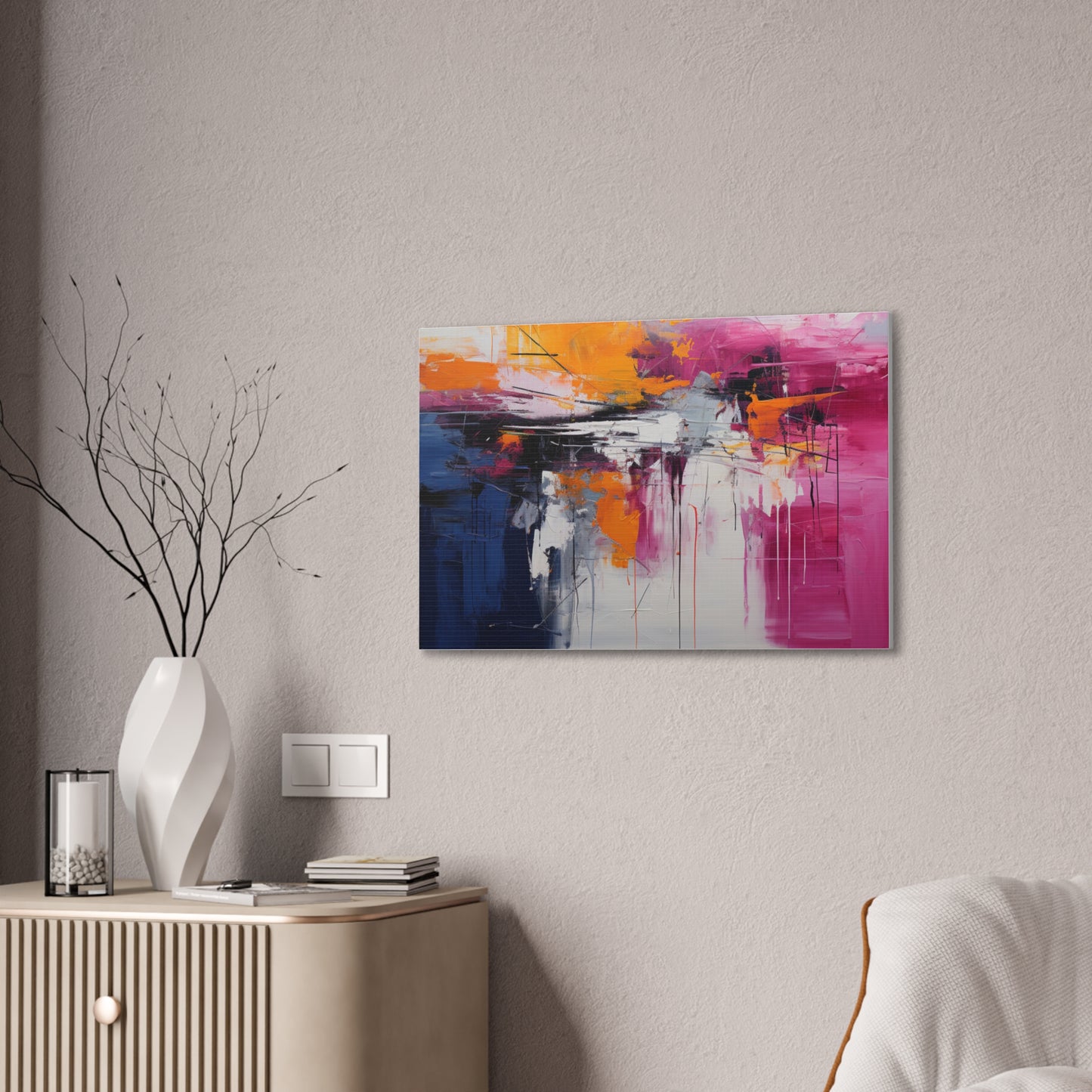 Primary Elegance: A Symphony of Sophistication Canvas Print