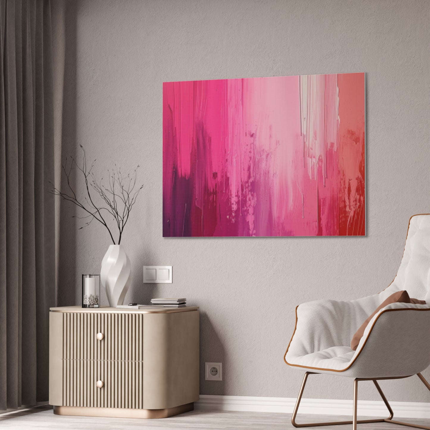 In The Pink: A Symphony of Sophistication Canvas Print