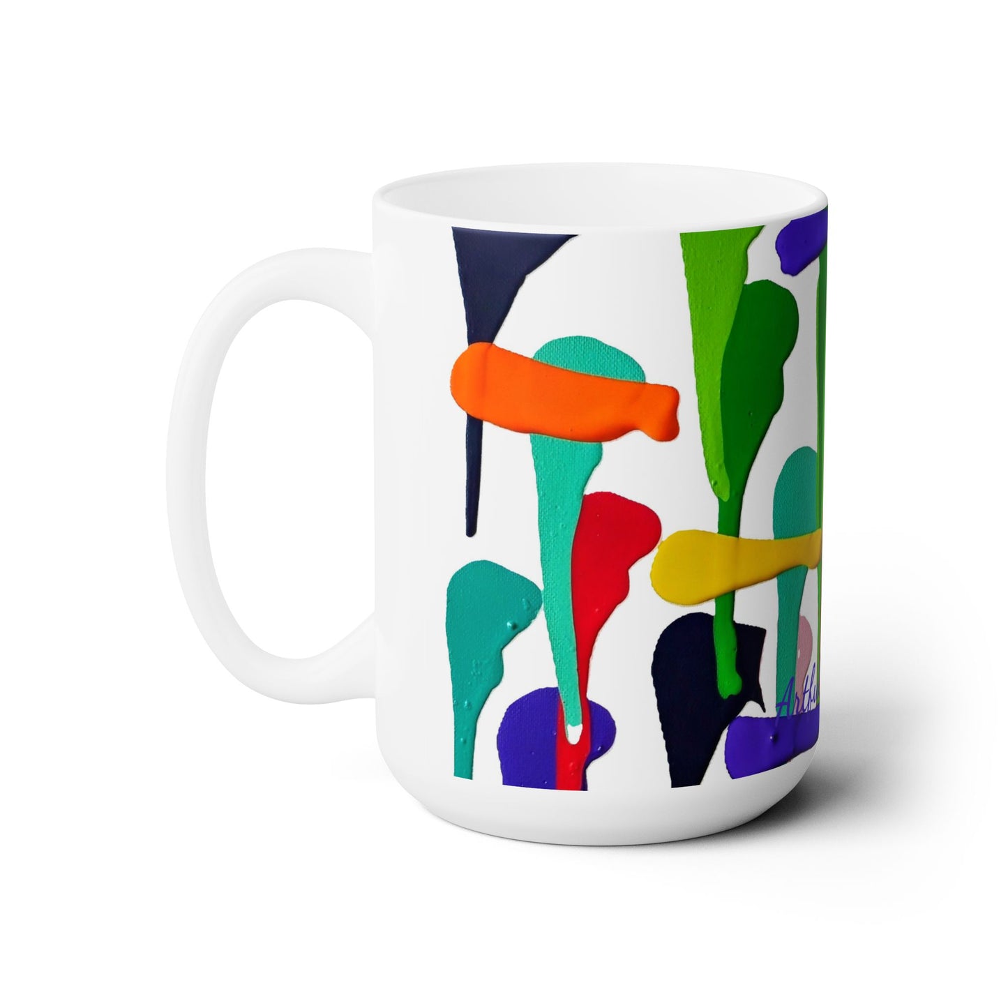 Artsy Abstract Ceramic Mug 15oz