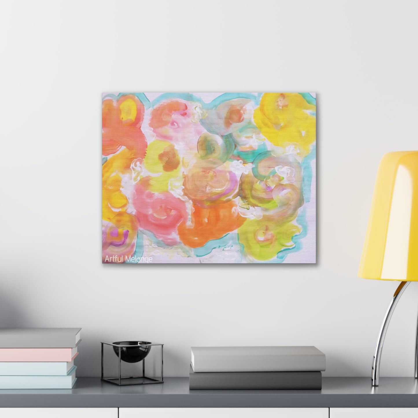 Primary Elegance: A Symphony of Sophistication Canvas Print