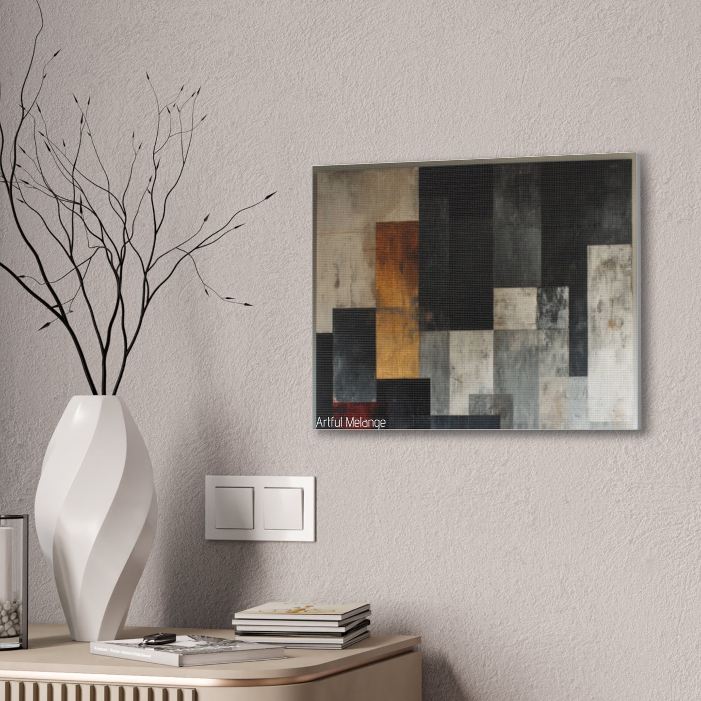 Primary Elegance: A Symphony of Sophistication Canvas Print