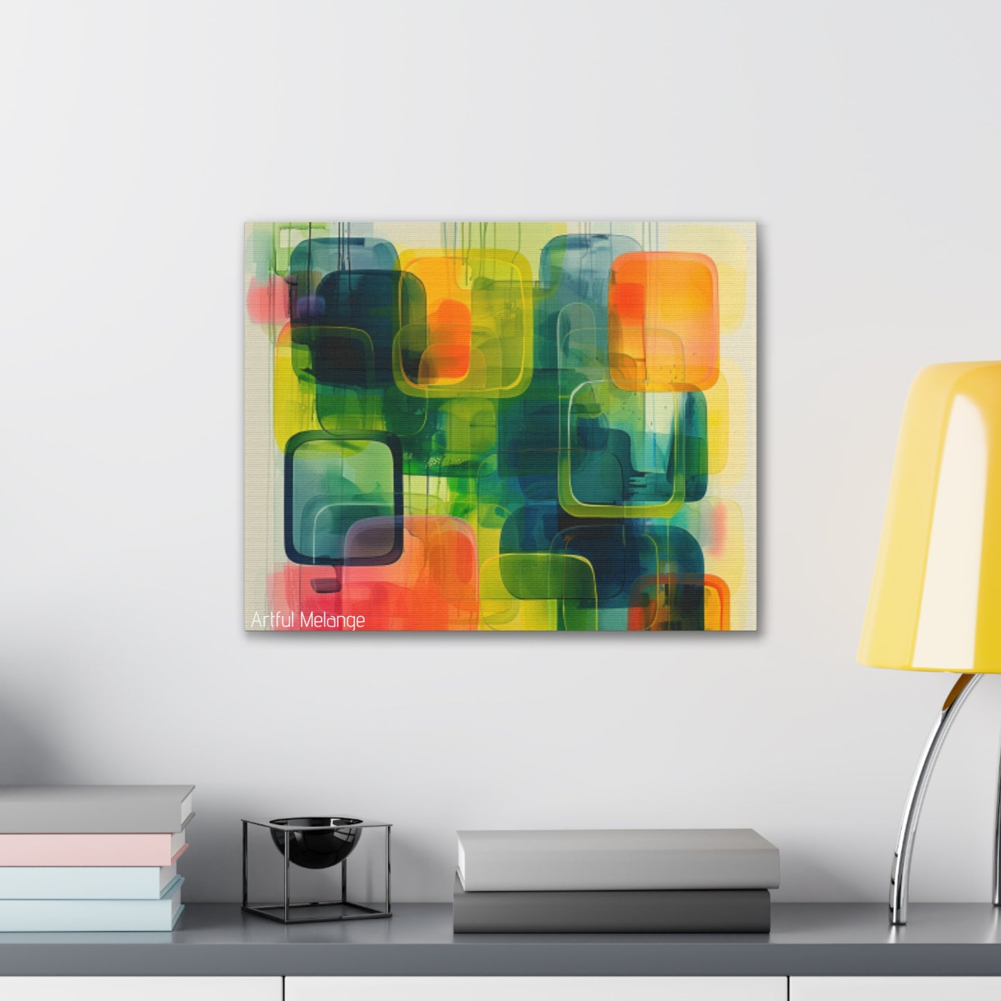 Primary Elegance: A Symphony of Sophistication Canvas Print