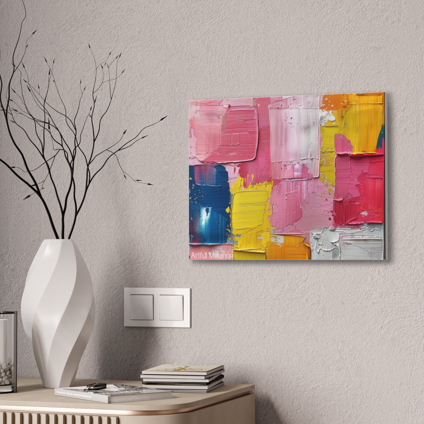 Primary Elegance: A Symphony of Sophistication Canvas Print