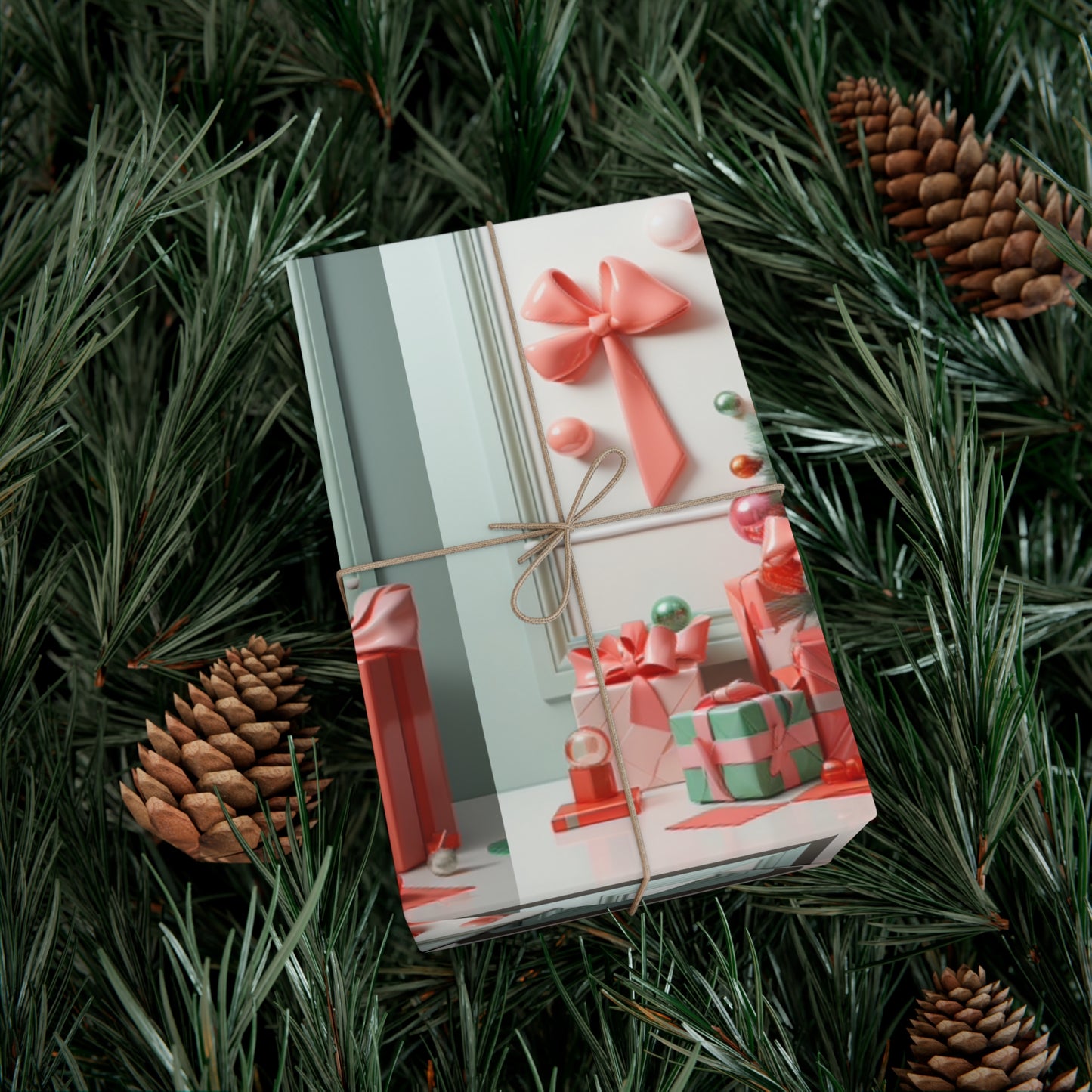 Elegant Pink Holiday Wrapping Paper Collection – Elevate Your Gifts with Sophisticated Style